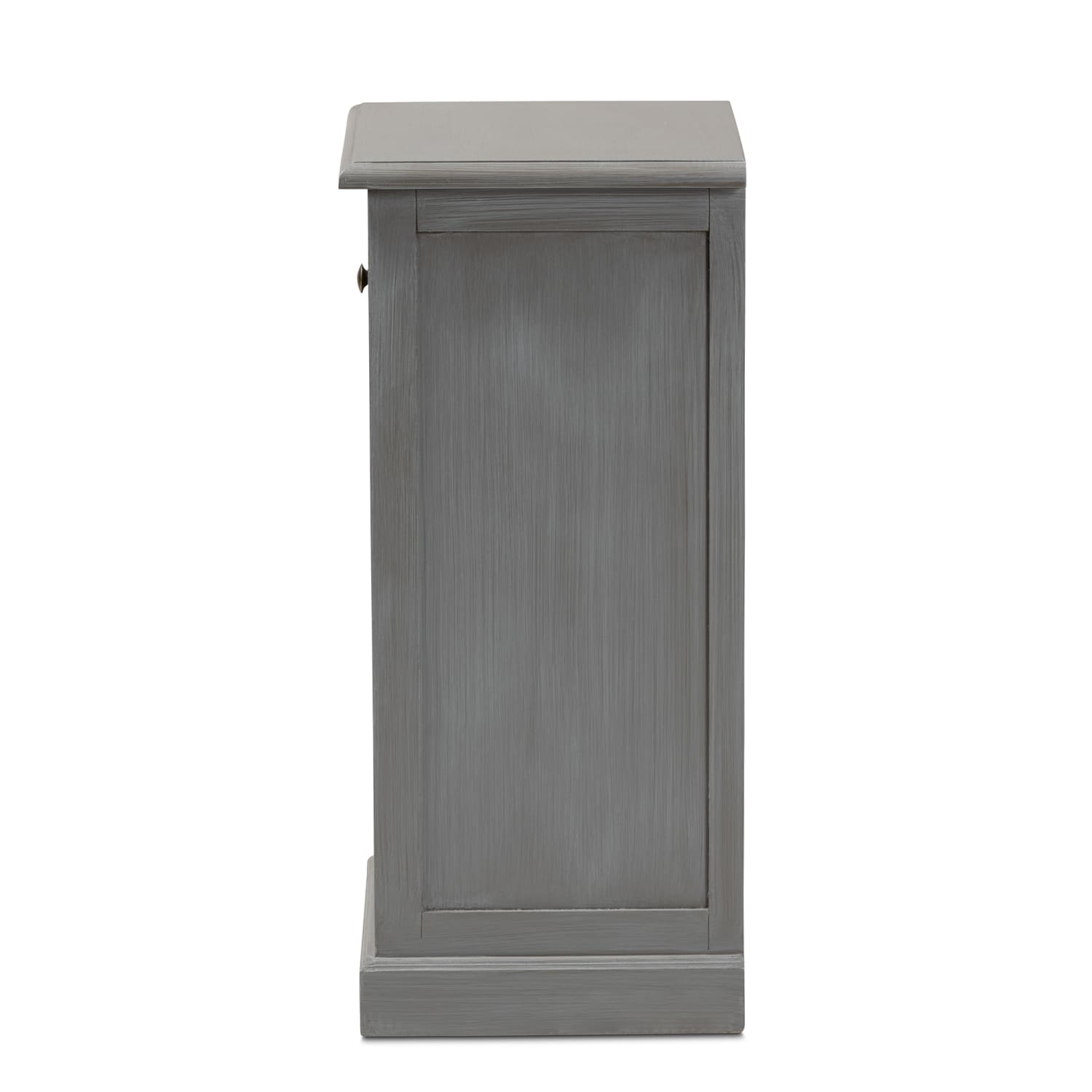 Baxton Studio Sheldon 3-Drawer Wood End Table, 27-9/16in x 15-11/16in x 12-9/16in, Gray - Image 5