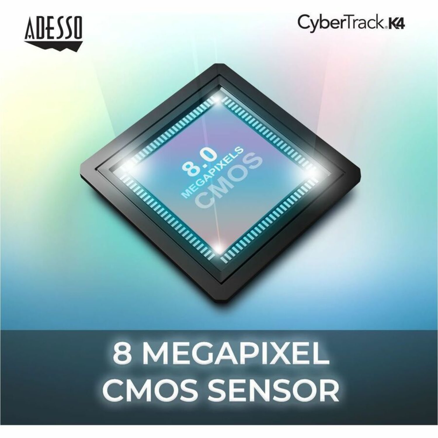Adesso CyberTrack K4 Webcam - 8 Megapixel - 30 fps - USB 2.0 - 1 Each - 3840 x 2160 Video - CMOS Sensor - Fixed Focus - 120 deg. Angle - Microphone - Monitor, Notebook, TV - Windows 10 - Image 6