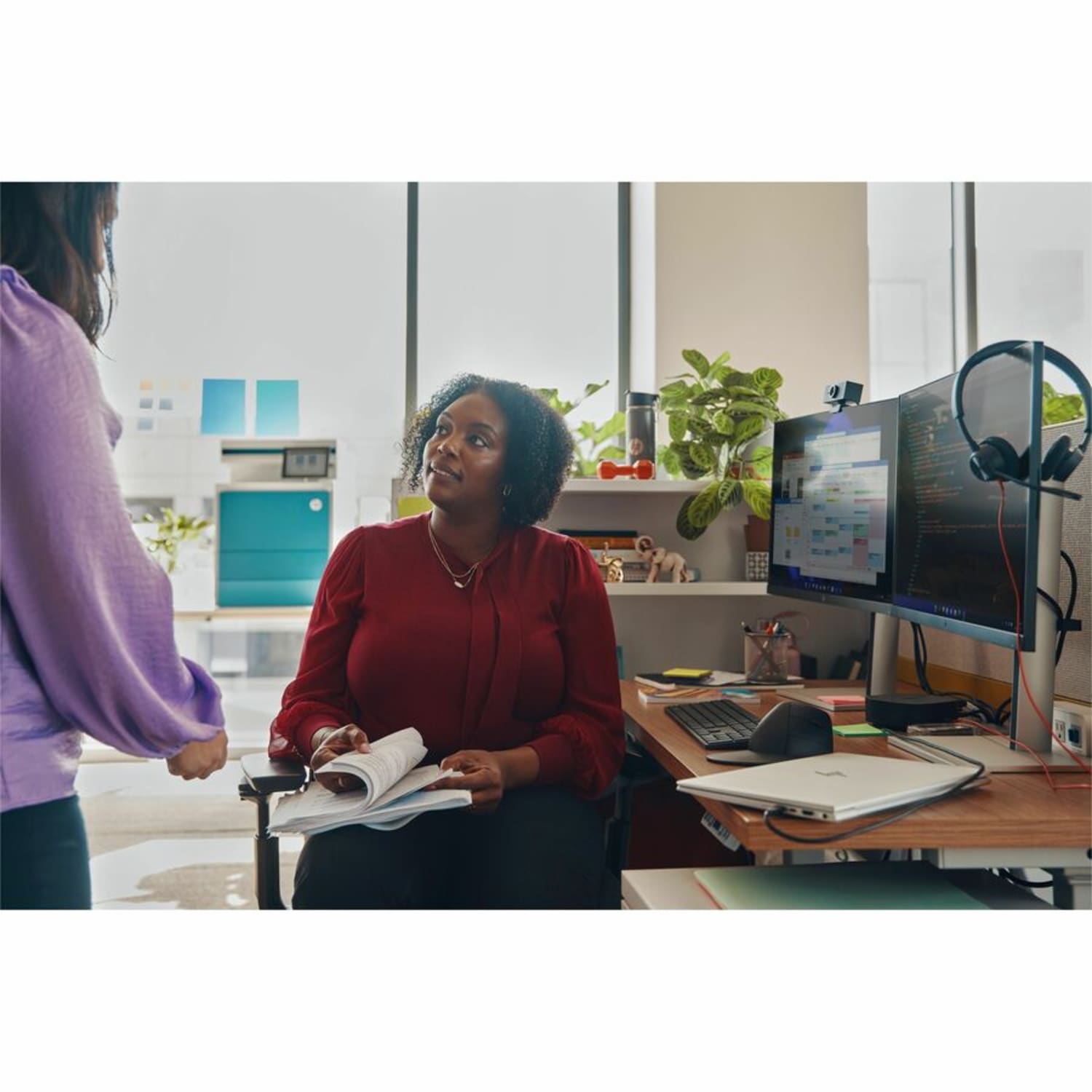 Poly Blackwire 3325 Headset - Microsoft Teams Certification - Stereo - USB Type C, Mini-phone (3.5mm) - Wired - 32 Ohm - On-ear - Binaural - Ear-cup - 7 ft Cable - Omni-directional Microphone - Black - Image 5