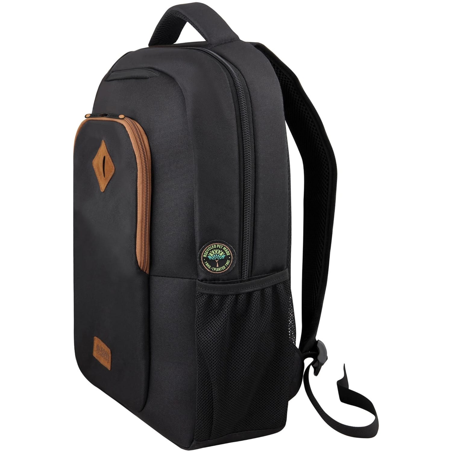 Urban Factory CYCLEE Carrying Case (Backpack) for 10.5in to 14.1in Notebook - Black - Polyester, Polyethylene Terephthalate (PET) Body - ECB14UF - Image 3