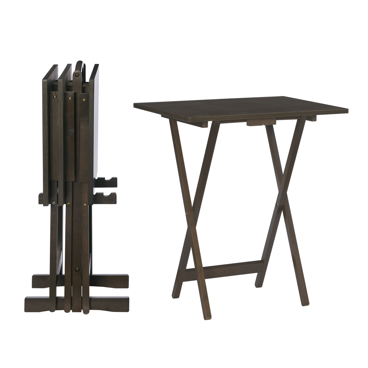 Powell Ardai 5-Piece Tray Table Set, Gray - Image 3
