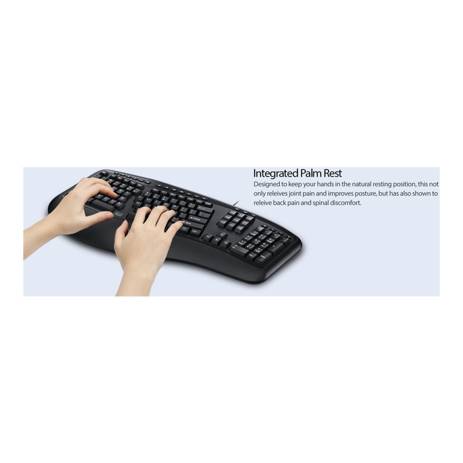 Adesso Desktop Ergonomic Keyboard - Image 4