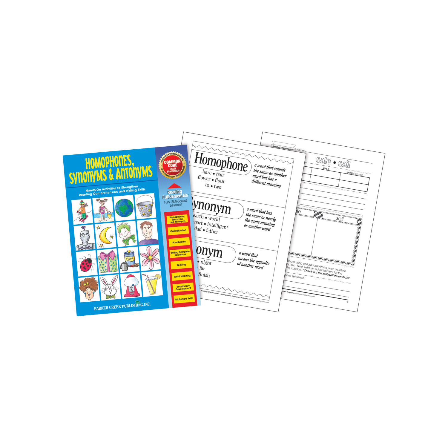 Barker Creek Grammar Activity Book, Homophones, Synonyms And Antonyms, Grades 1 To College - Image 5