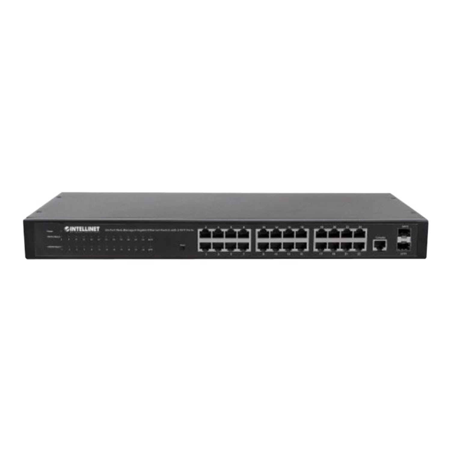 Intellinet 24-Port Network Switch, 24-Port (RJ45), Rackmount, Gigabit, 4 SFP, Ethernet Web-Smart, 10/100/1000 Mbit - 560917