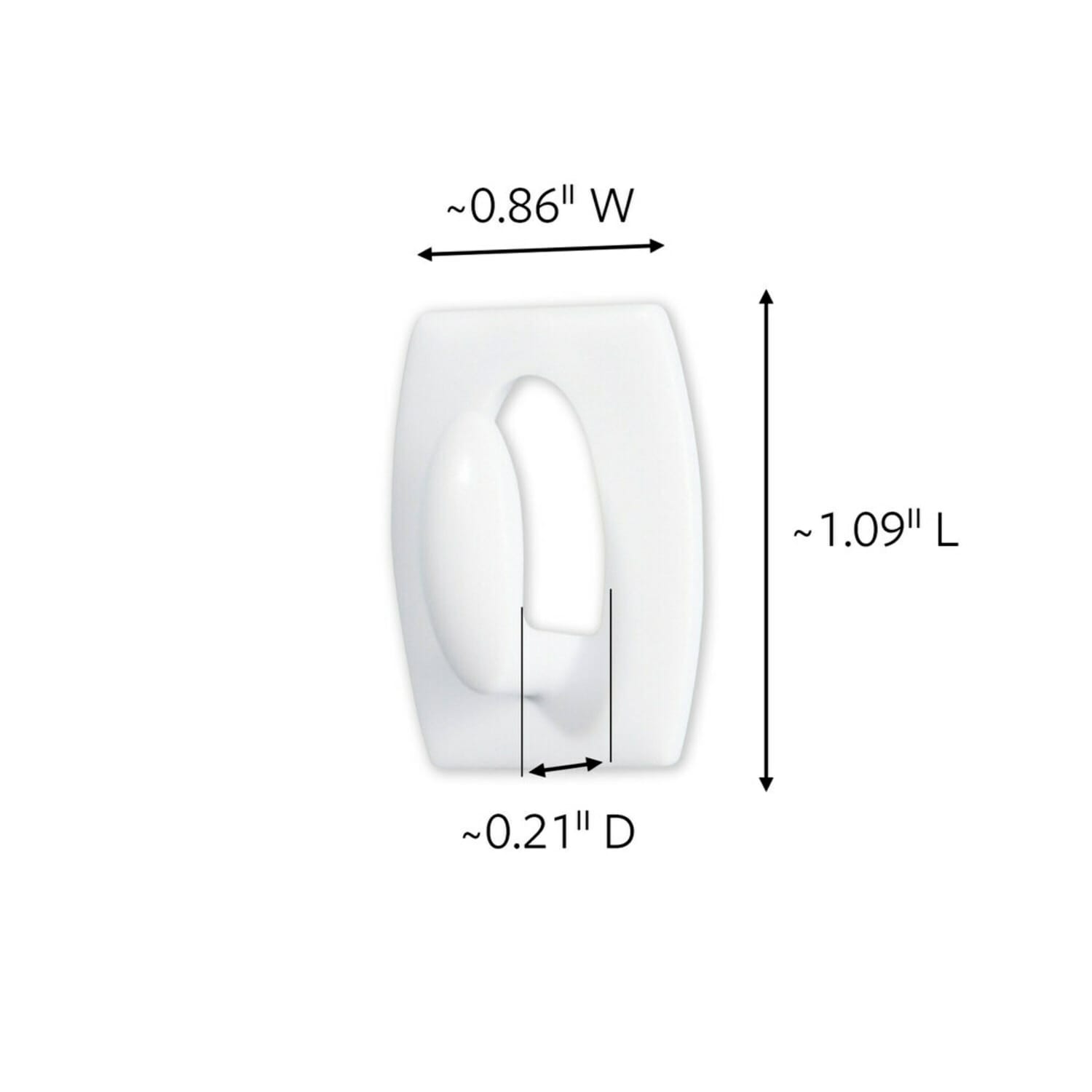 Command Mini Wall Hooks, 6 Hooks, 8 White Adhesive Strips, Damage Free Hanging Picture Hangers, No Tools Wall Hanging Strips For Living Spaces - Image 4