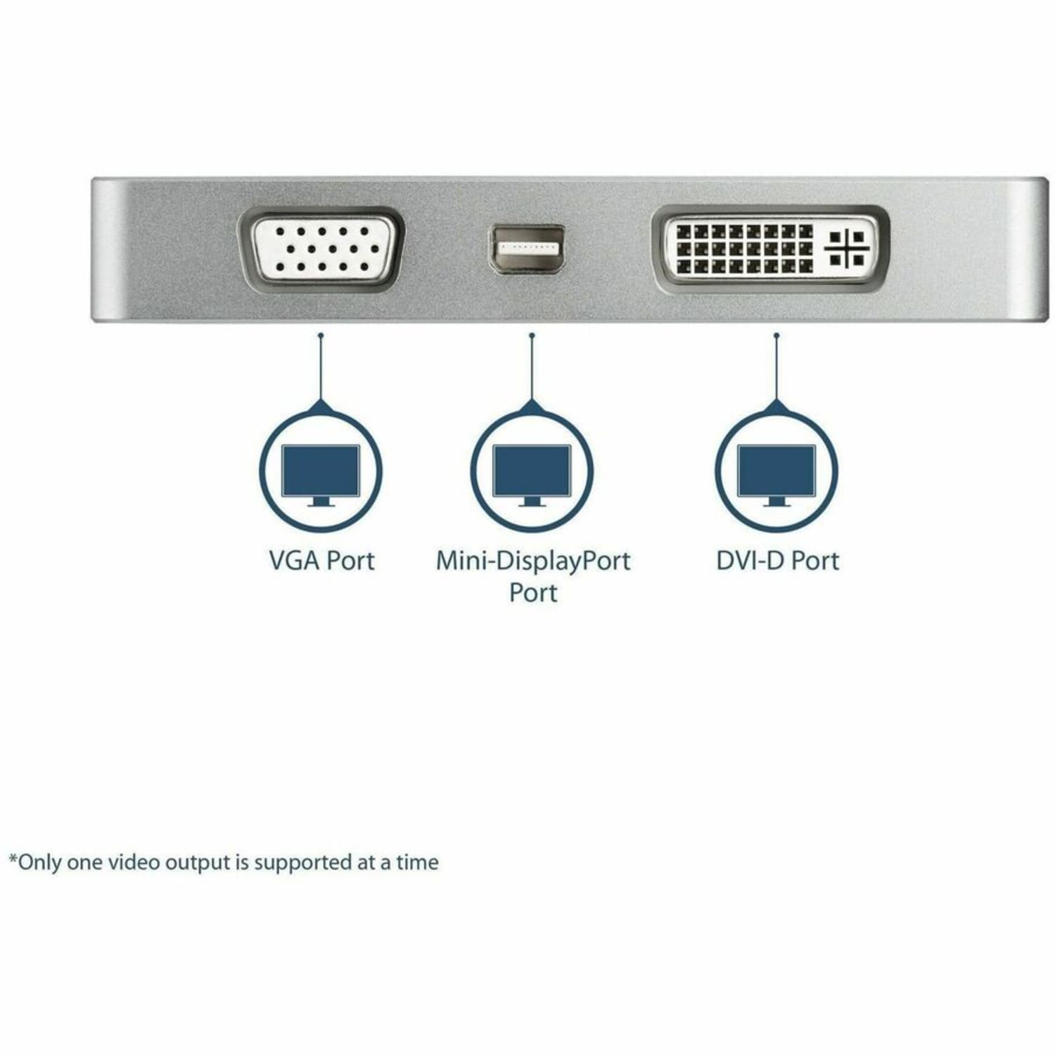 StarTech.com USB-C Multiport Adapter With Aluminum Housing, 0.6in x 2.2in x 4.1in, 4E8893 - Image 3