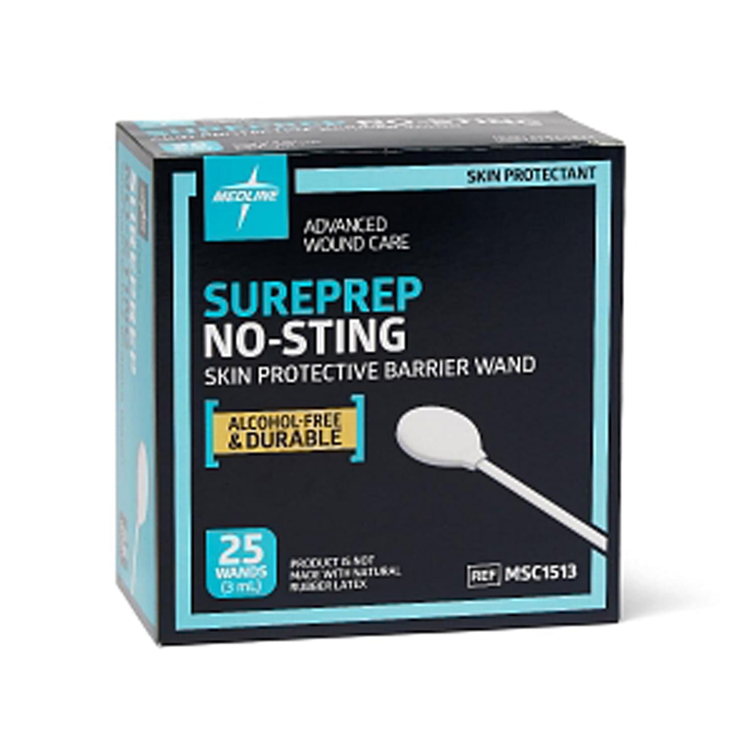 Medline Sureprep No-Sting Skin Protectant, 0.1 Oz, Pack Of 25