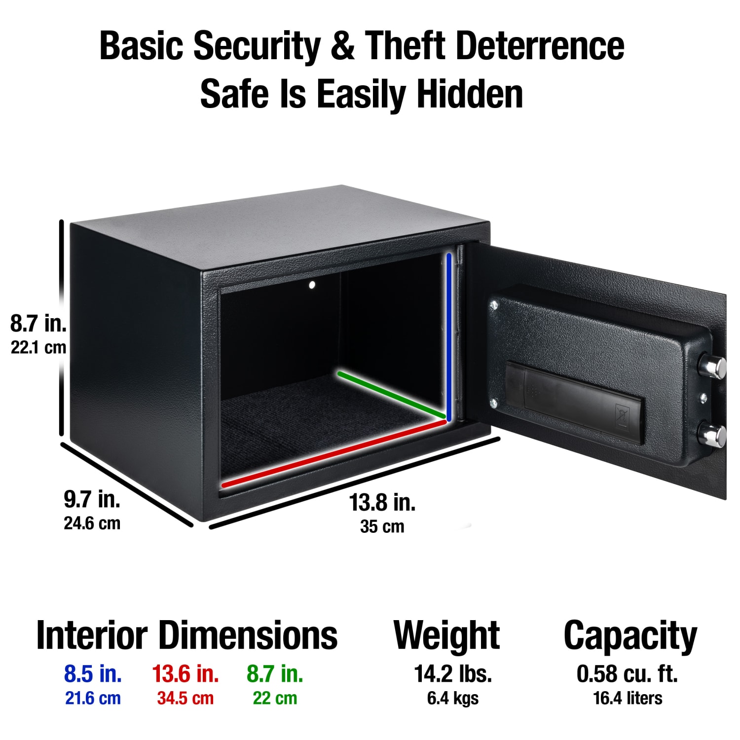 SentrySafe Security Safe, 0.5 Cu Ft Capacity - Image 4