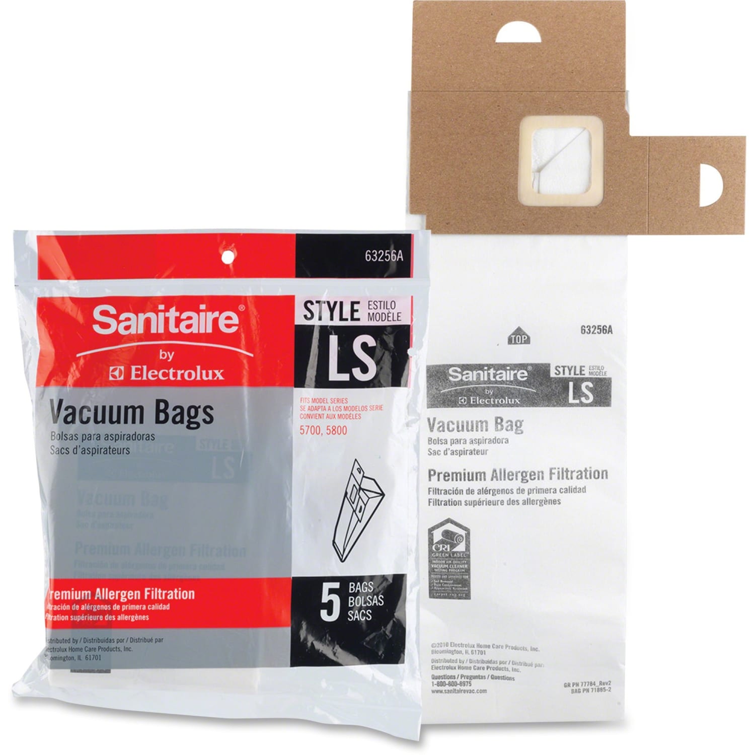 Sanitaire Eureka LS Commercial Upright Vacuum Cleaner Bags, Brown, Pack Of 5 Bags - Image 5