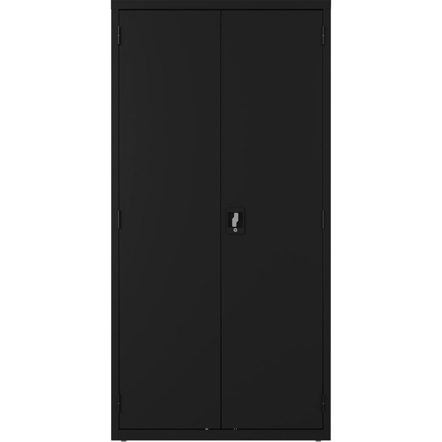 Lorell Steel Wardrobe Storage Cabinet, 72inH x 36inW x 18inD, Black - Image 3