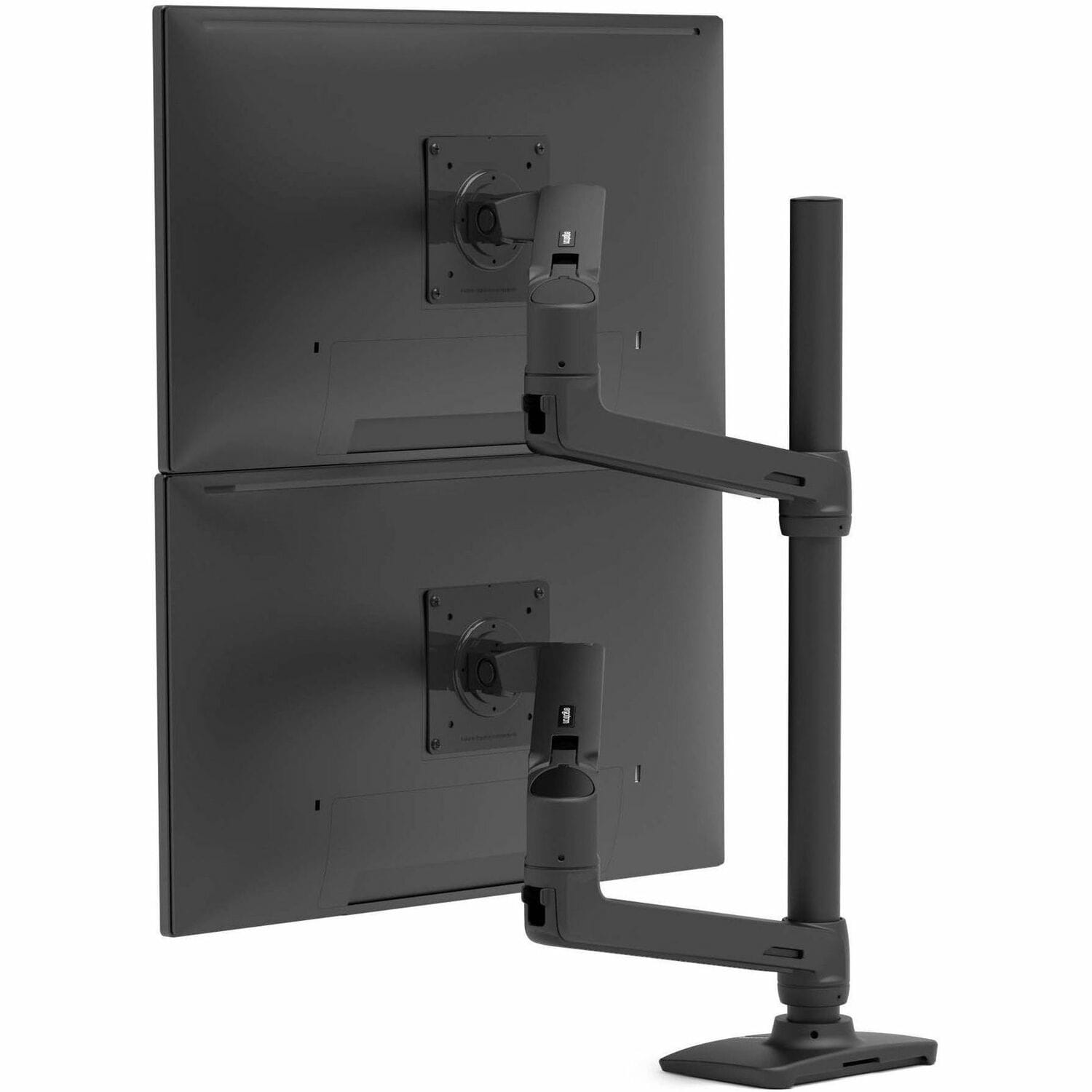 Ergotron Desk Mount for Monitor, Display, TV - Matte Black - Adjustable - 2 Display(s) Supported - 40in Screen Support - 45509224