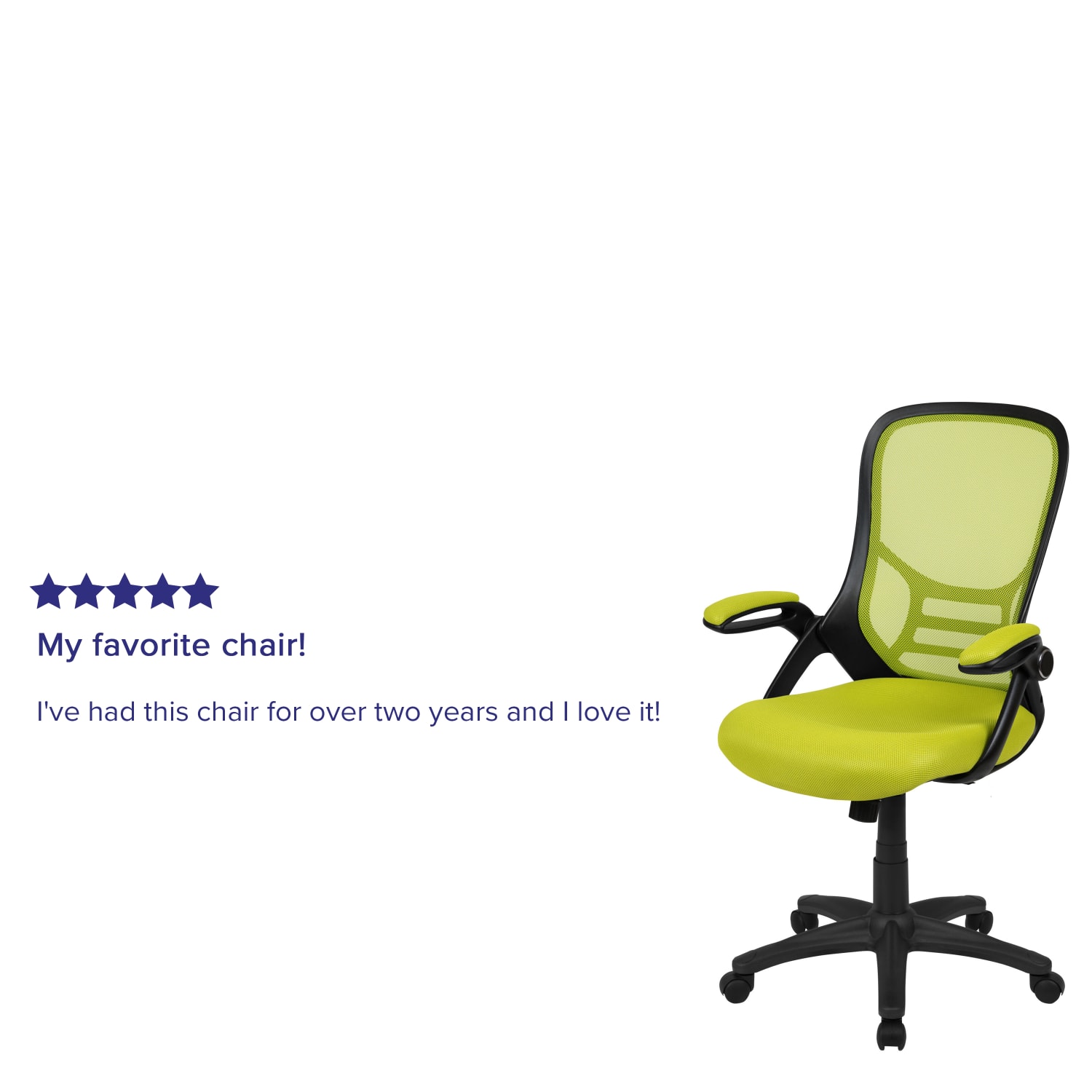 Flash Furniture Ergonomic Mesh High-Back Office Chair, Green - Image 6