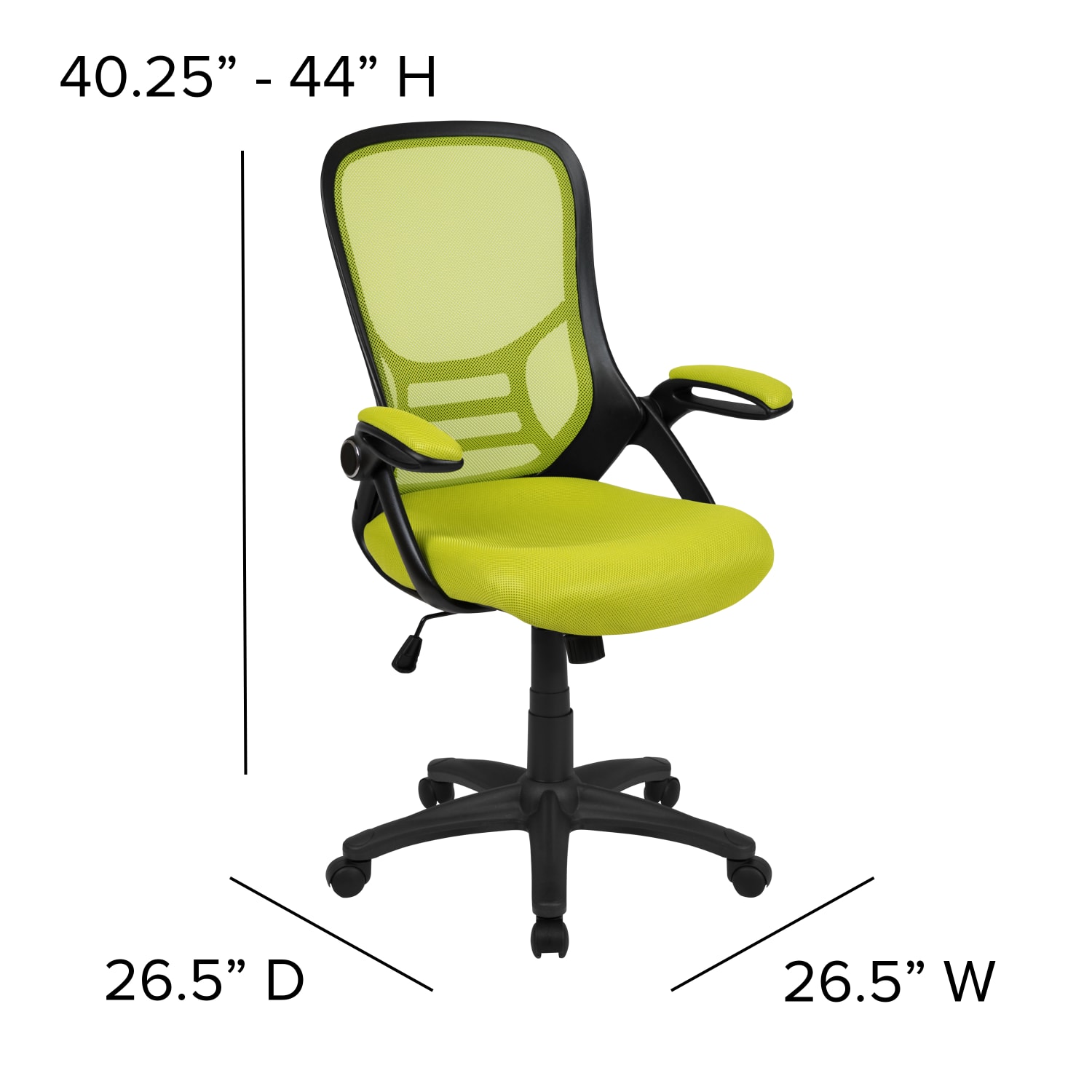 Flash Furniture Ergonomic Mesh High-Back Office Chair, Green - Image 8