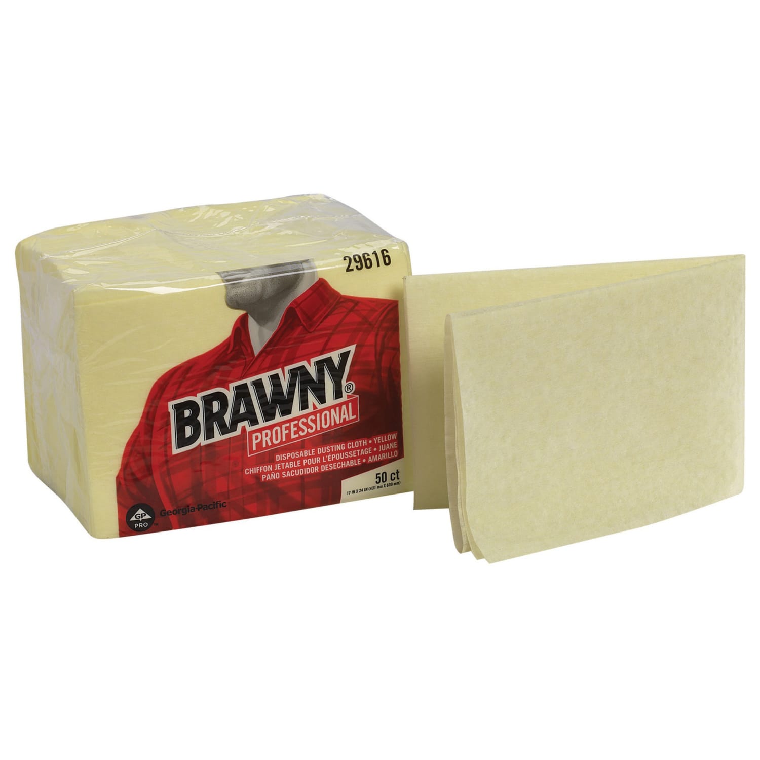 Brawny Georgia-Pacific Dusting Cloths, Box Of 50 - Image 3