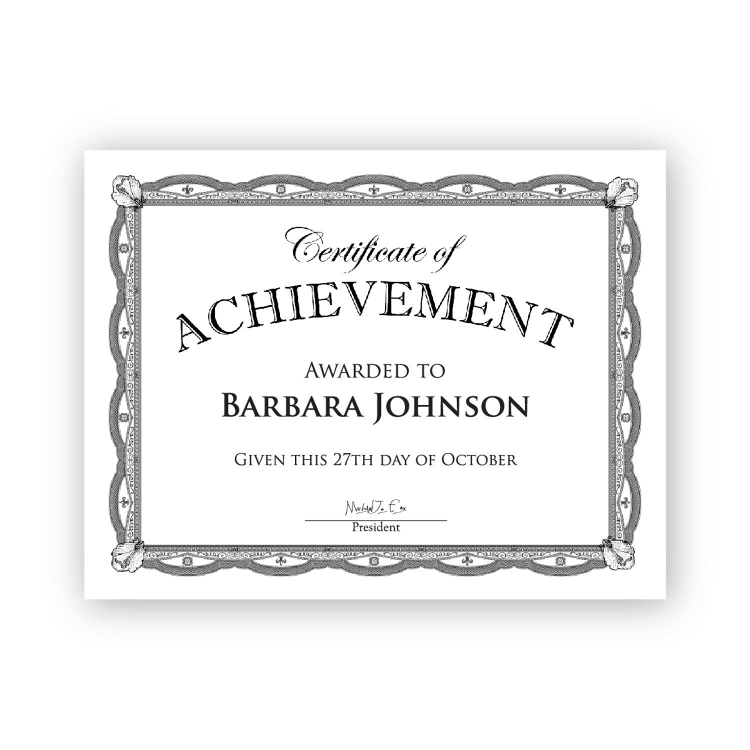 Geographics Heavyweight Foil Certificates, 8-1/2in x 11in, Silver, Pack Of 15 - Image 4
