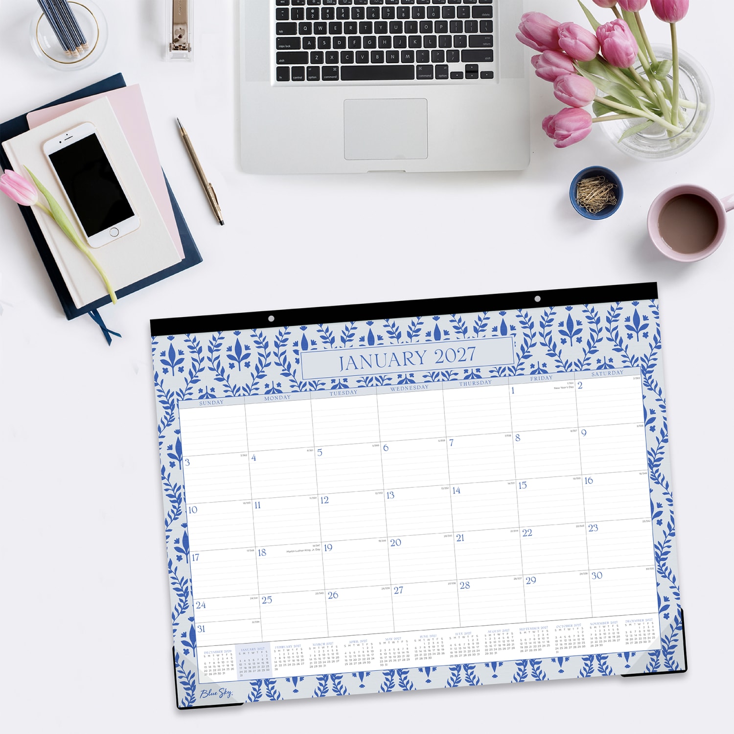 2027 Baritza Monthly Desk Pad Calendar 22x17 - Image 5