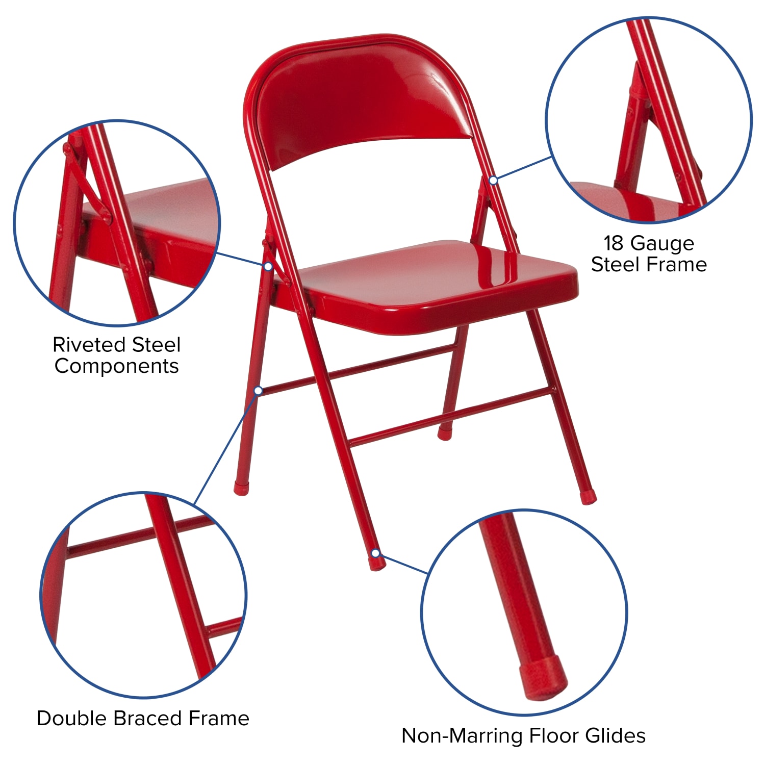 Flash Furniture HERCULES Series DoubleBraced Metal Folding Chairs Red Set Of 4 Chairs PopularChairscom Flash Furniture HERCULES Series Double Braced Metal Folding Chairs Red Set Of 4 Chairs PopularChairscom