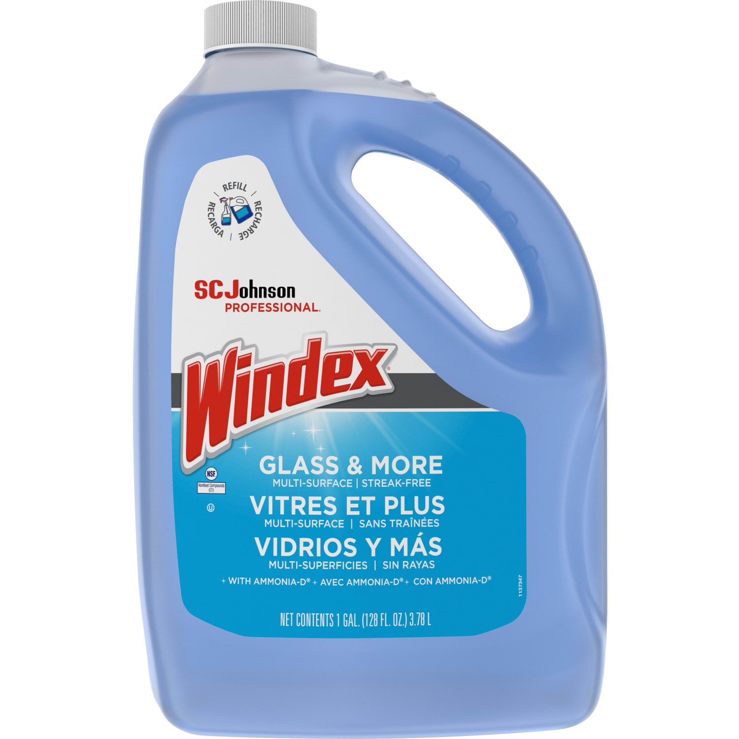 Windex Glass & Multi-Surface Cleaner, 128 Oz Bottle, Case Of 4 - Image 5
