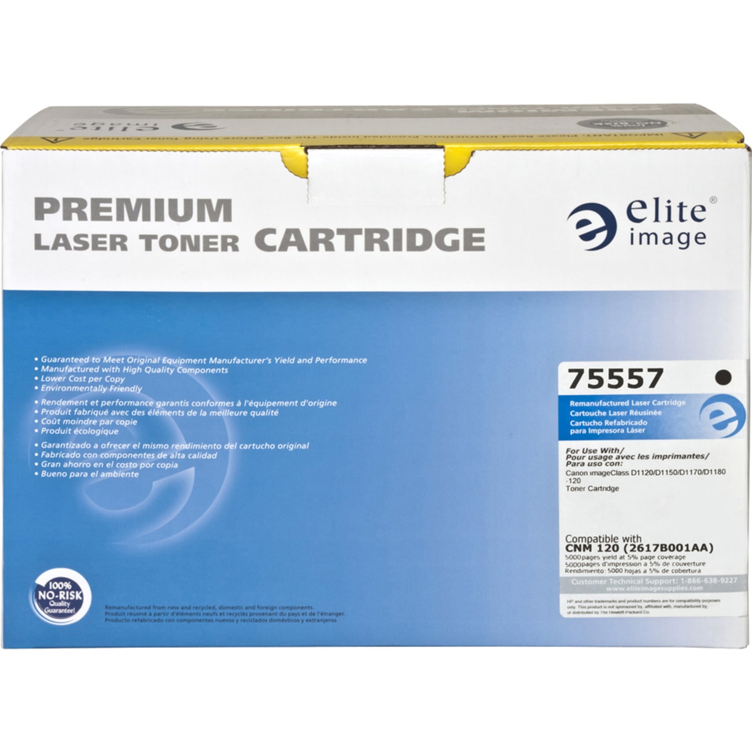 Elite Image Remanufactured Black Toner Cartridge Replacement For Canon 120 - Image 6