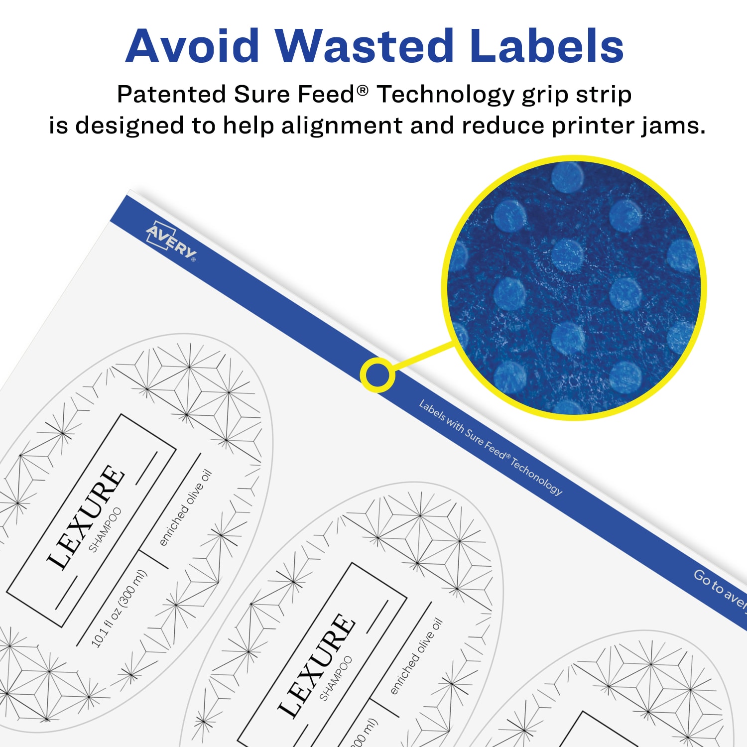 Avery Glossy Permanent Labels With Sure Feed, 94058-CGF50, Oval, 4-1/4in x 2-1/2in, Clear, Pack Of 300 - Image 5