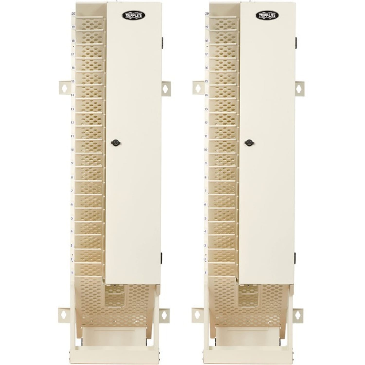 Eaton Tripp Lite Series AC Charging Station Tower 40-Device Open Frame Chromebooks White - Cart (charge only) - for 20 notebooks - lockable - white (pack of 2) - Image 3