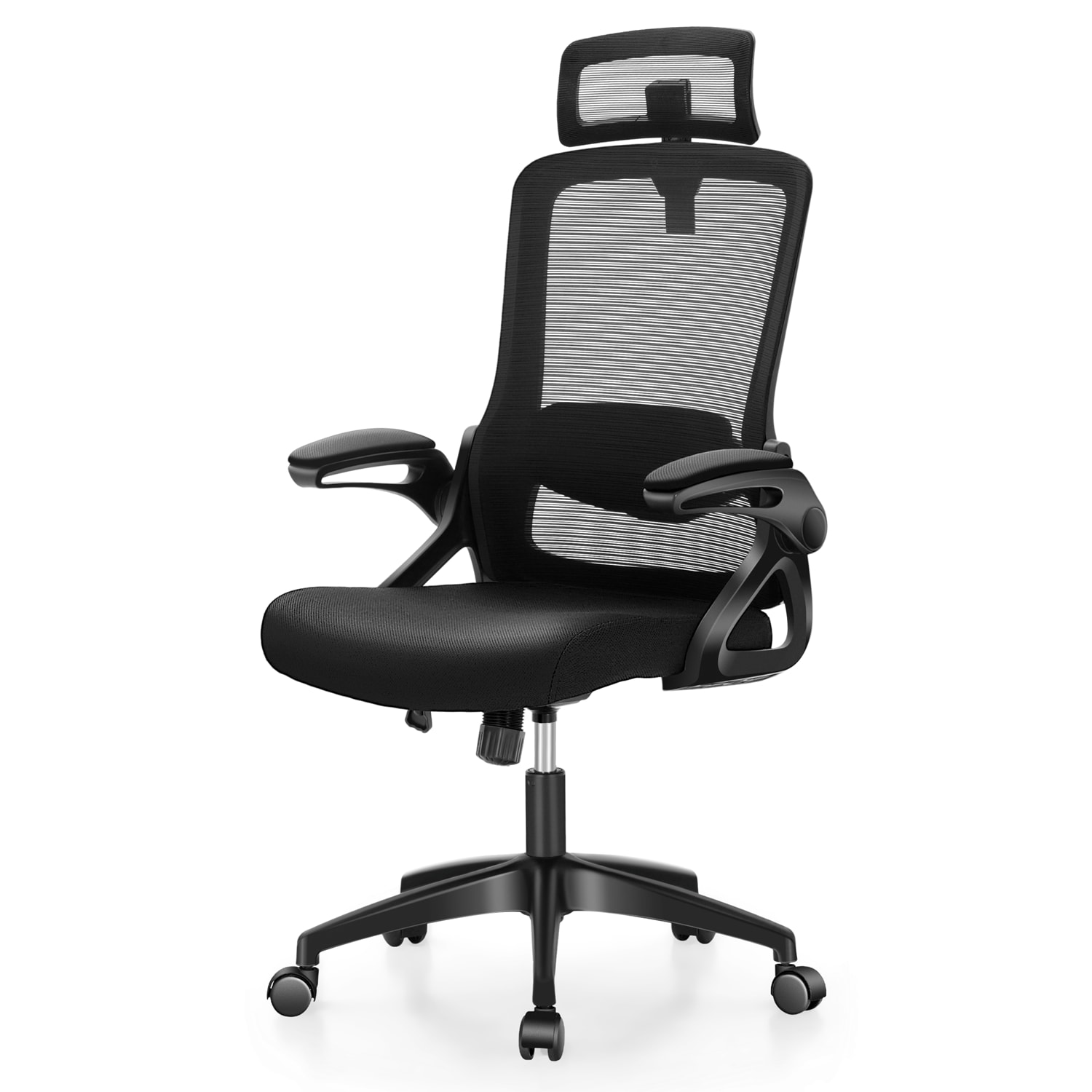 ALPHA HOME Ergonomic Mesh MidBack Office Task Chair With Adjustable Headrest Black PopularChairscom ALPHA HOME Ergonomic Mesh Mid Back Office Task Chair With Adjustable Headrest Black PopularChairscom
