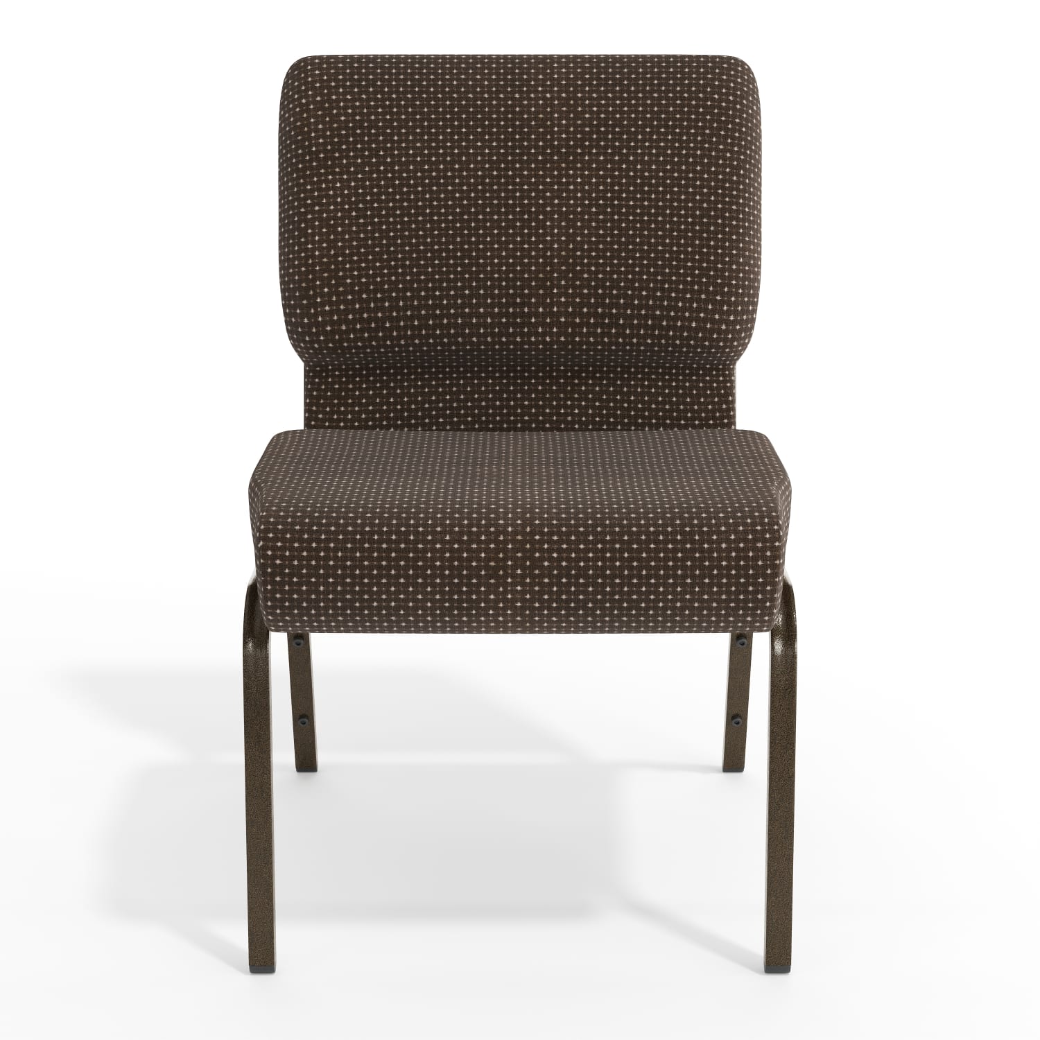 Flash Furniture HERCULES Series 21inW Stackable Church Chair, Brown/Goldvein - Image 11