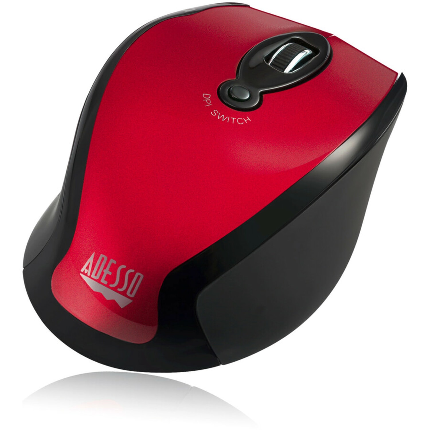Adesso Wireless Optical Mouse, Red - Image 4