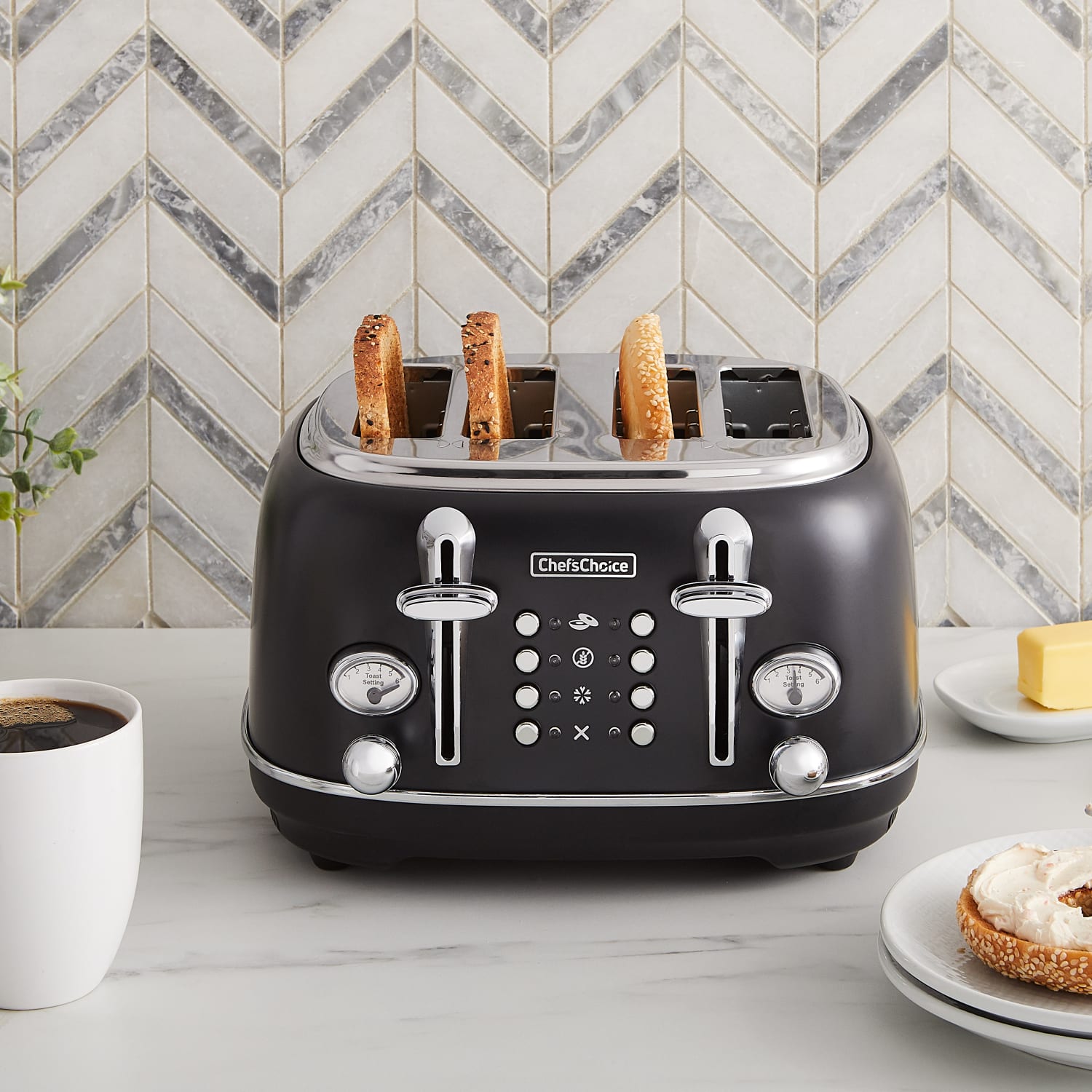 Edgecraft Chefs Choice 4-Slice Toaster, Black - Image 4