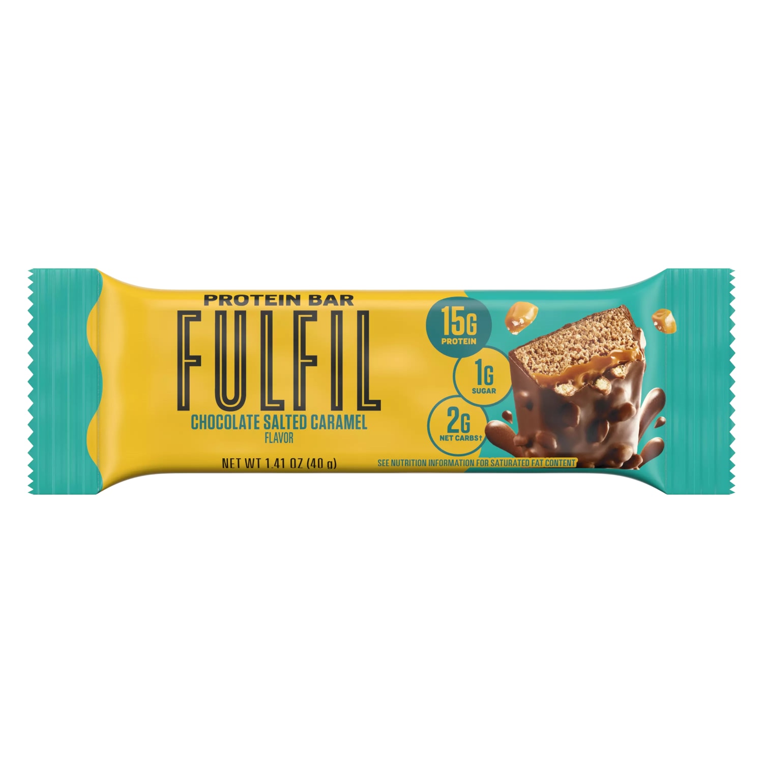FULFIL Chocolate Salted Caramel Flavor Vitamin & Protein Standard Bars, 1.41 Oz, Total Qty 24 - Image 3