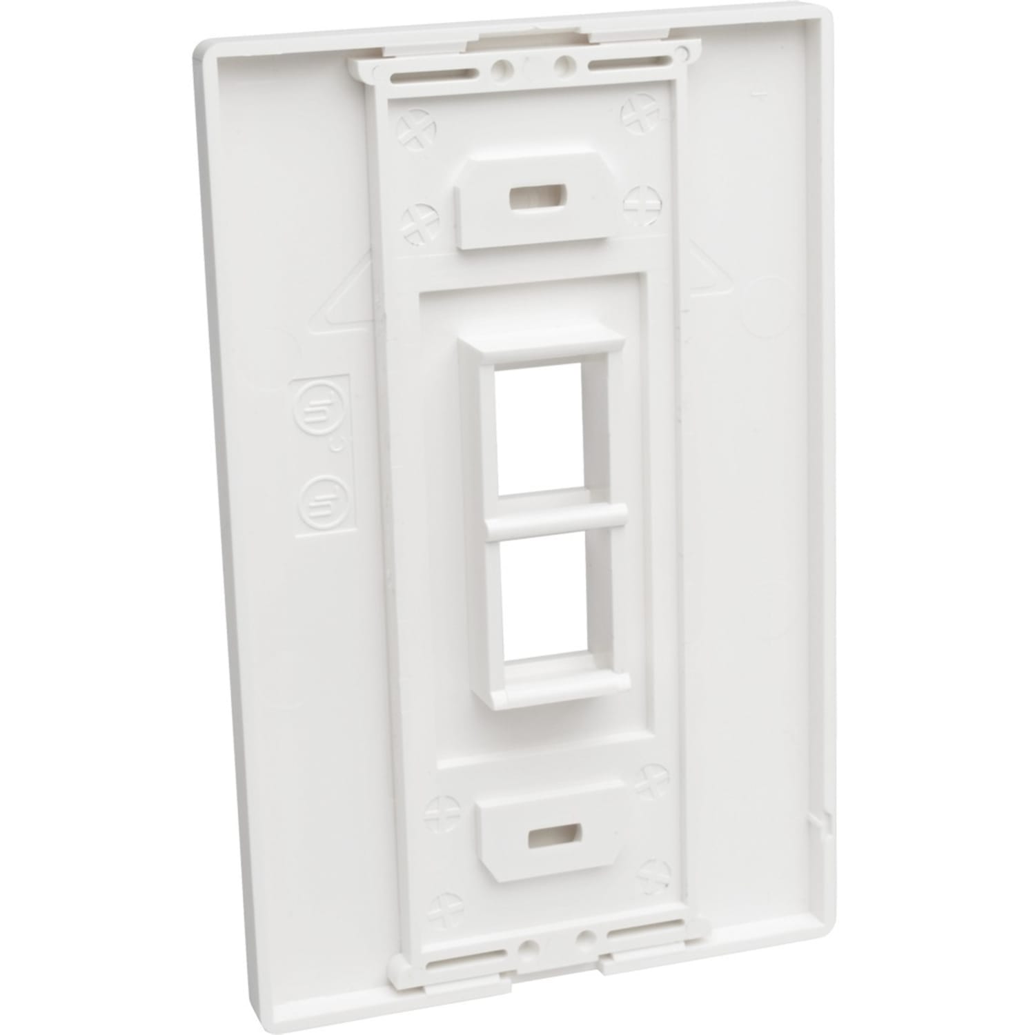 Eaton Tripp Lite Series Single-Gang 2-Port Wall Plate Keystone Cat5/Cat6 USB HDMI Dport RCA - Faceplate - white - 1-gang - 2 ports - TAA Compliant - Image 3