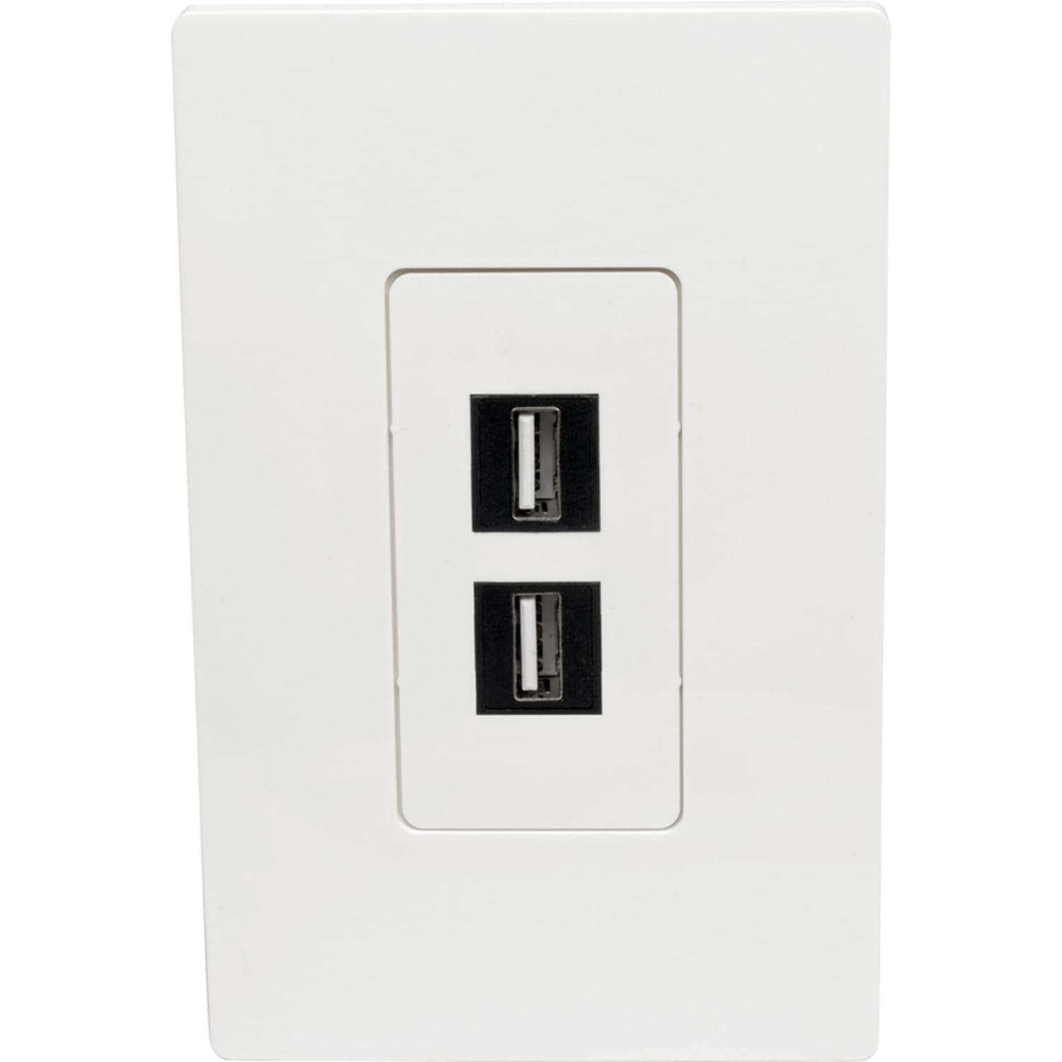 Eaton Tripp Lite Series Single-Gang 2-Port Wall Plate Keystone Cat5/Cat6 USB HDMI Dport RCA - Faceplate - white - 1-gang - 2 ports - TAA Compliant - Image 4