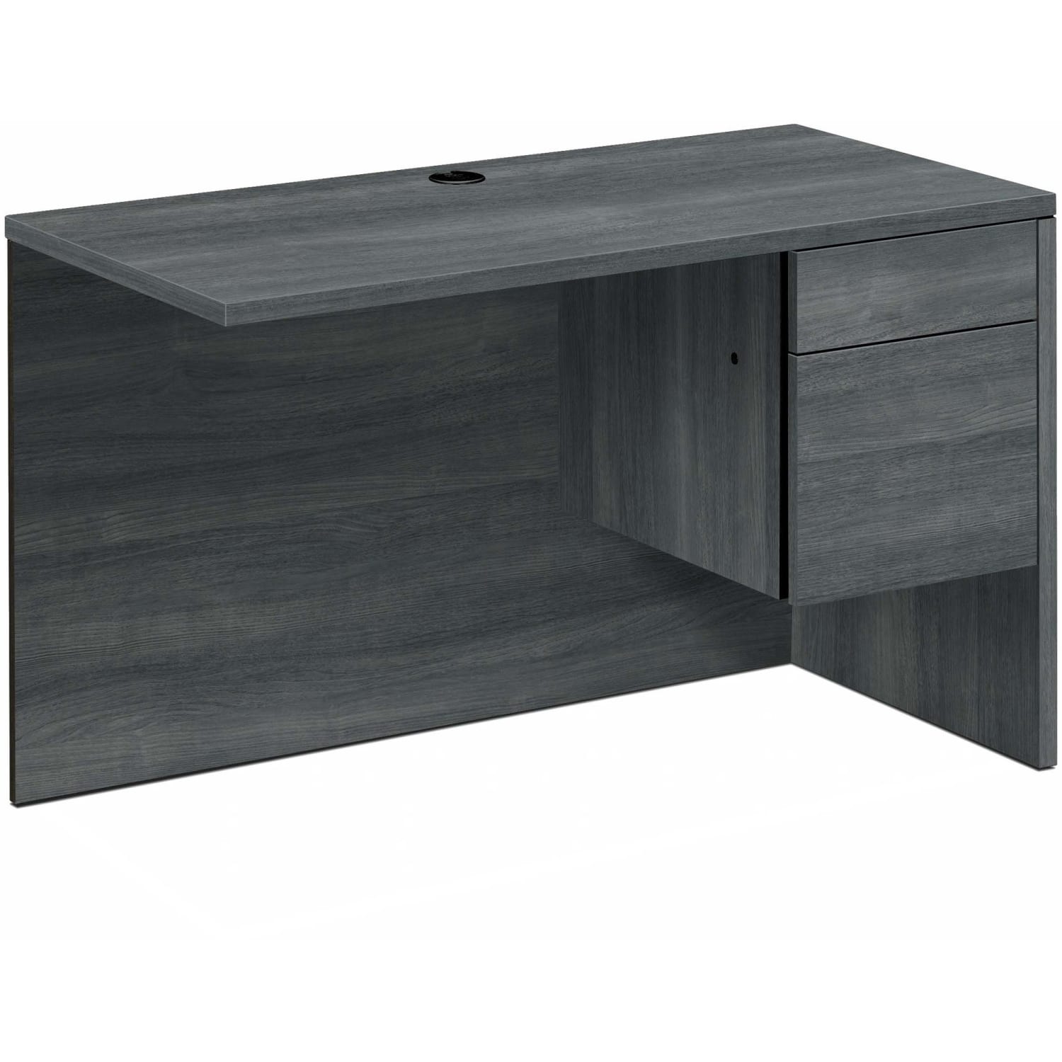 HON 10500 48in Right Desk Return with 2 Full Drawers, Gray - Image 3