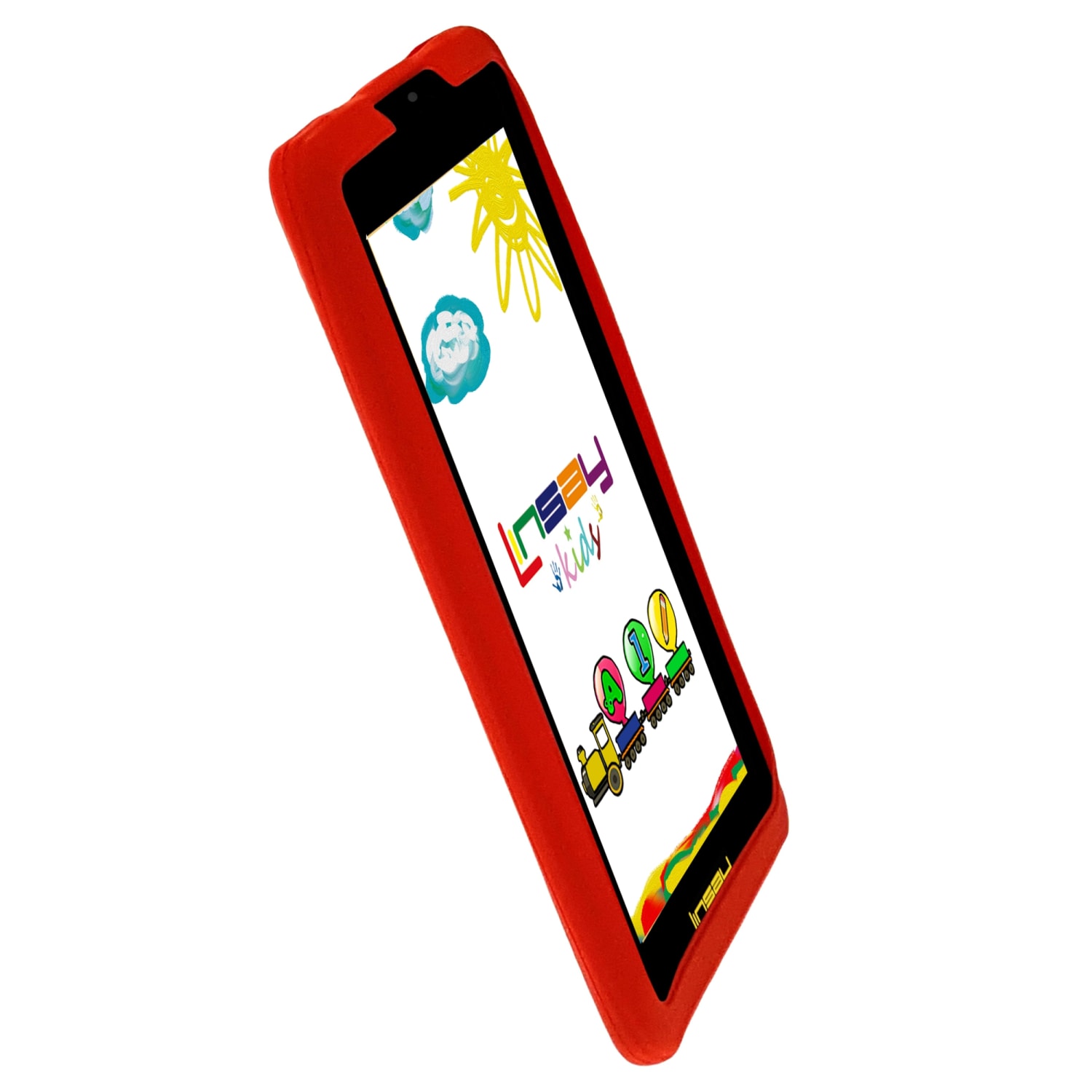 Linsay F7 Tablet, 7in Screen, 2GB Memory, 64GB Storage, Android 13, Kids Red - Image 4