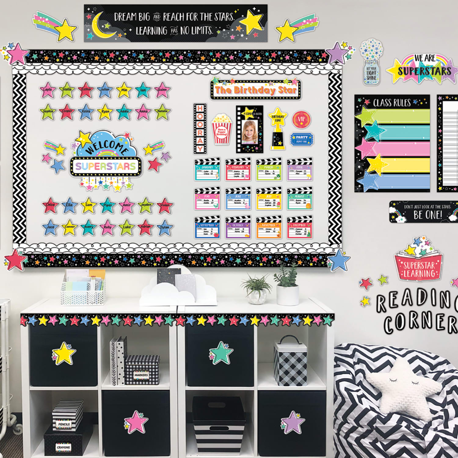 Creative Teaching Press Shine Bright Bulletin Board Set, 43 Pieces - Image 5