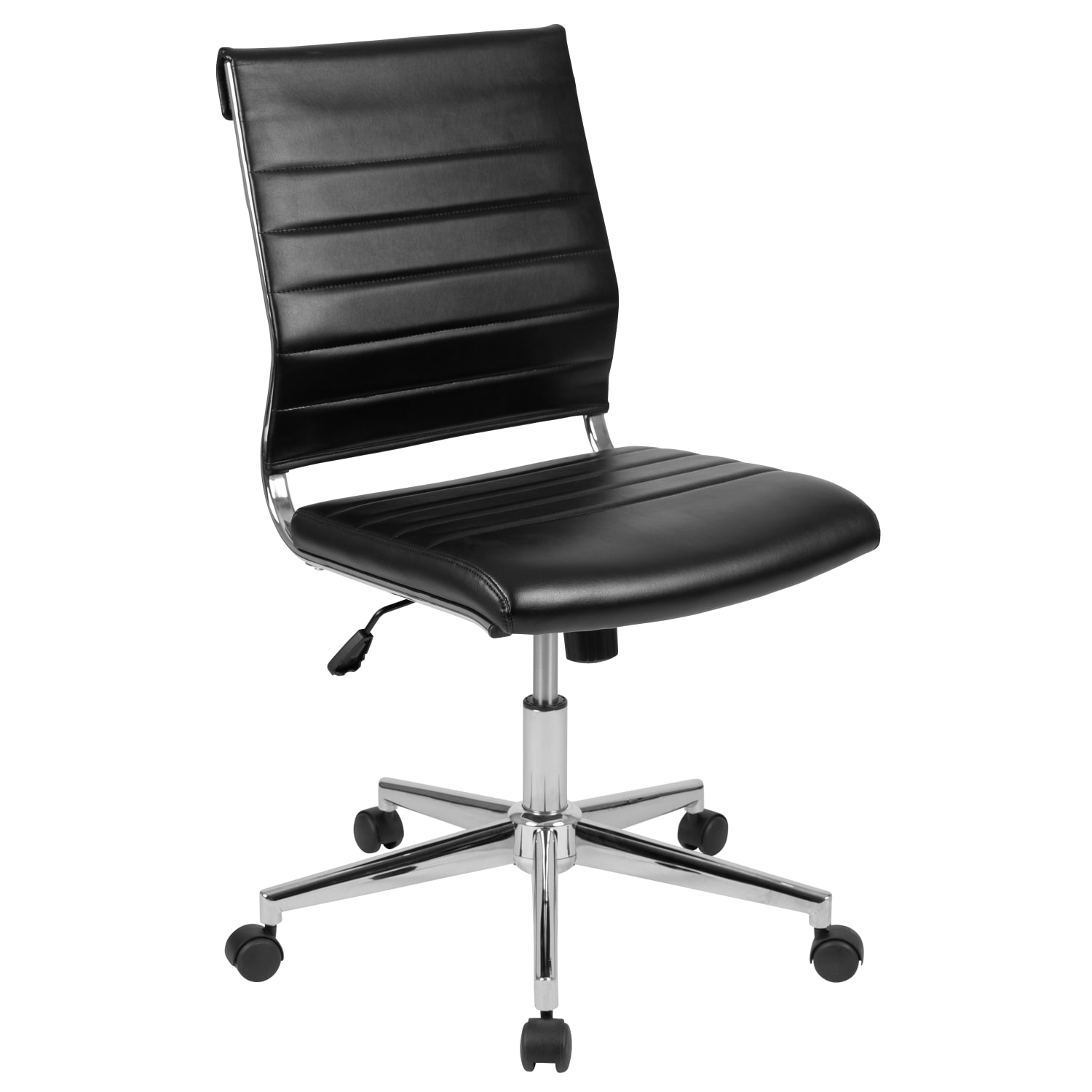 Flash Furniture LeatherSoft Faux Leather MidBack Executive Office Chair Black PopularChairscom Flash Furniture LeatherSoft Faux Leather Mid Back Executive Office Chair Black PopularChairscom