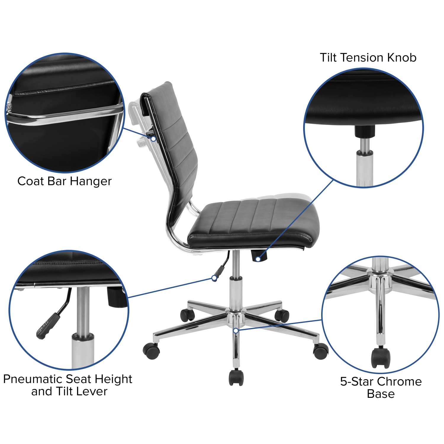 Flash Furniture LeatherSoft Faux Leather MidBack Executive Office Chair Black PopularChairscom Flash Furniture LeatherSoft Faux Leather Mid Back Executive Office Chair Black PopularChairscom