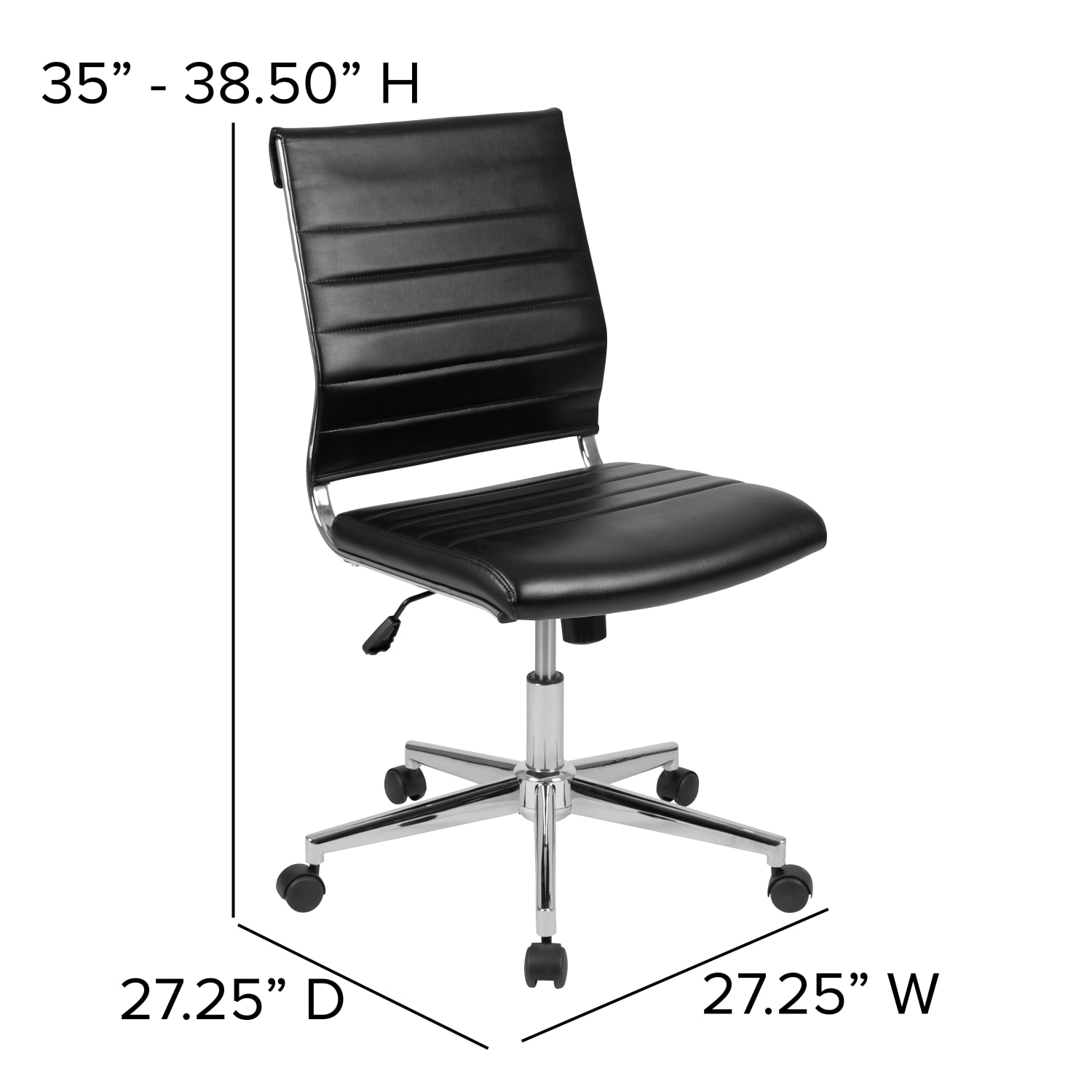Flash Furniture LeatherSoft Faux Leather MidBack Executive Office Chair Black PopularChairscom Flash Furniture LeatherSoft Faux Leather Mid Back Executive Office Chair Black PopularChairscom
