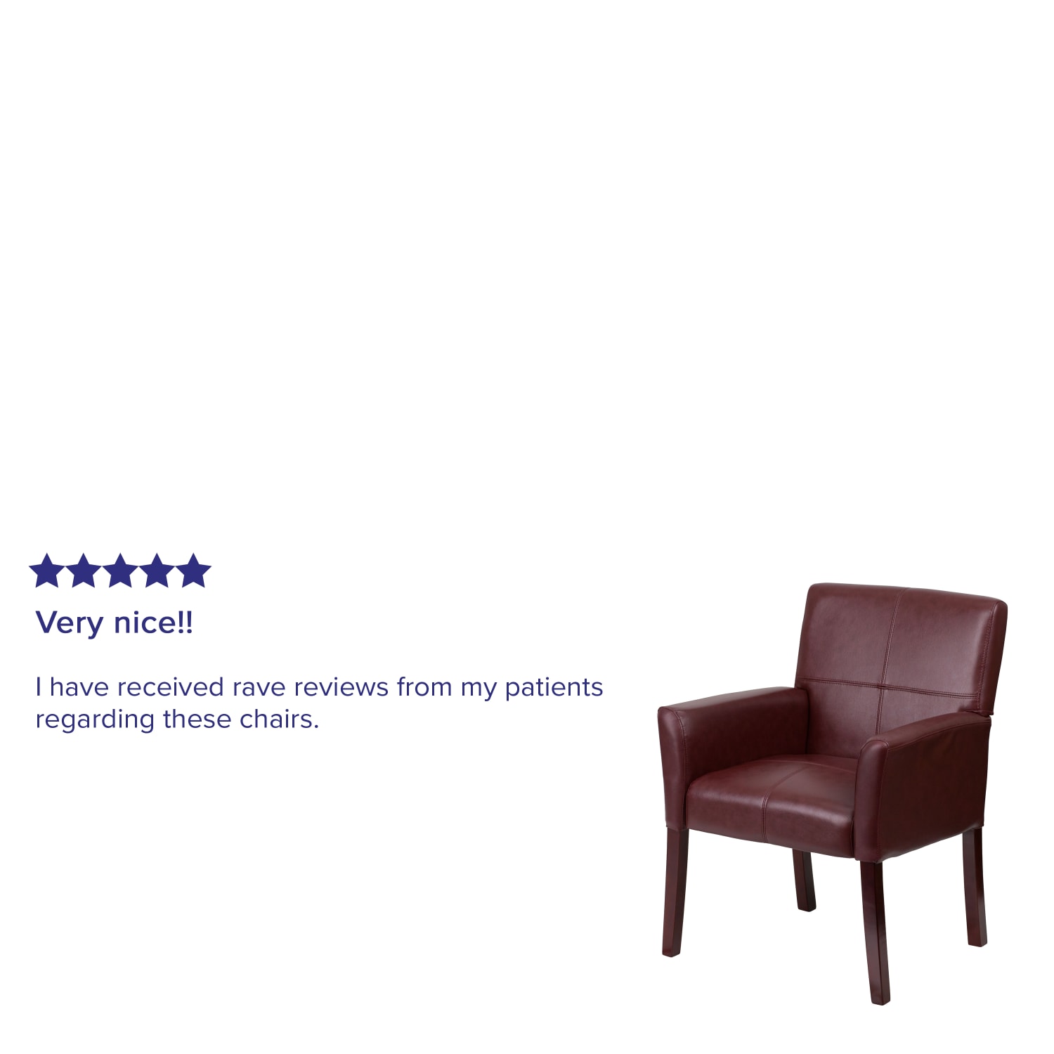 Flash Furniture Leathersoft SideReception Chairs Burgundy PopularChairscom