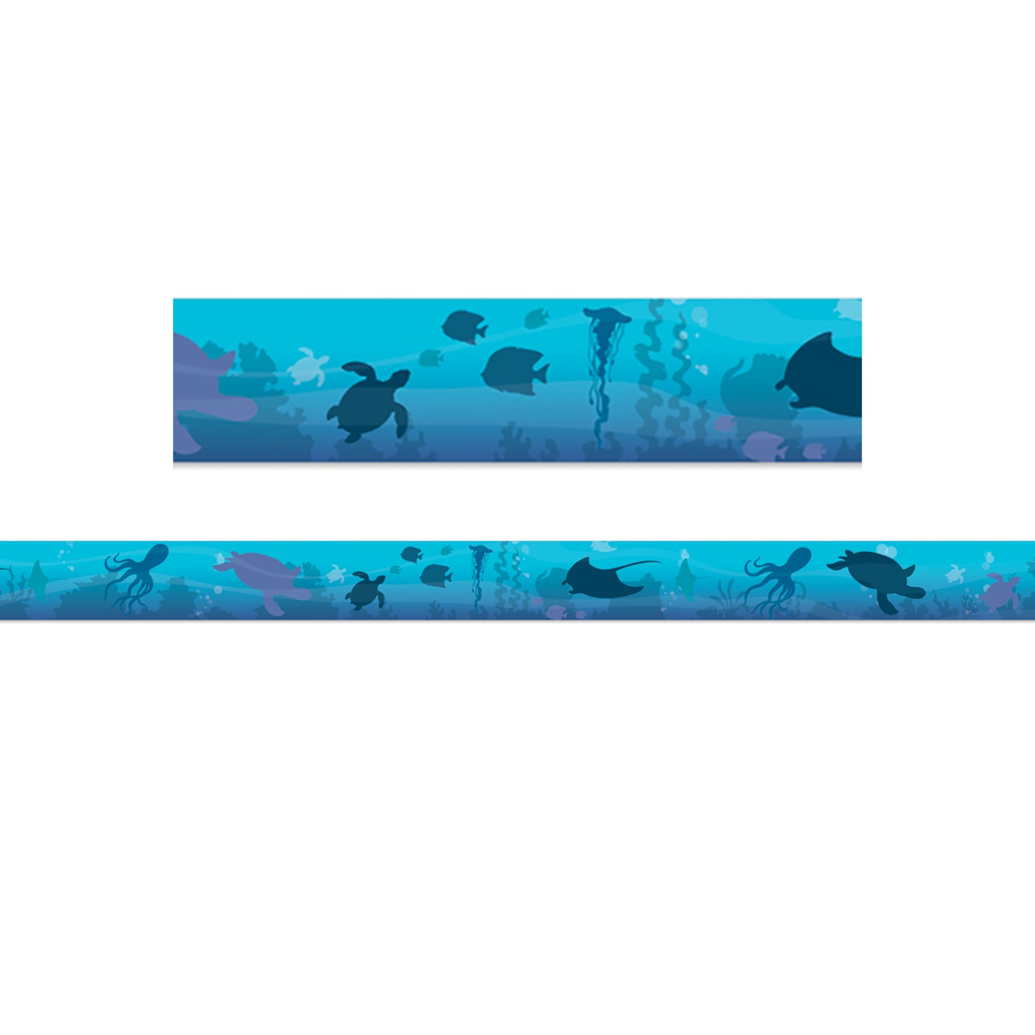 Eureka Deco Trim Packs, 37' x 2-1/4in, Seas the Day Blue, Set Of 6 Packs - Image 3