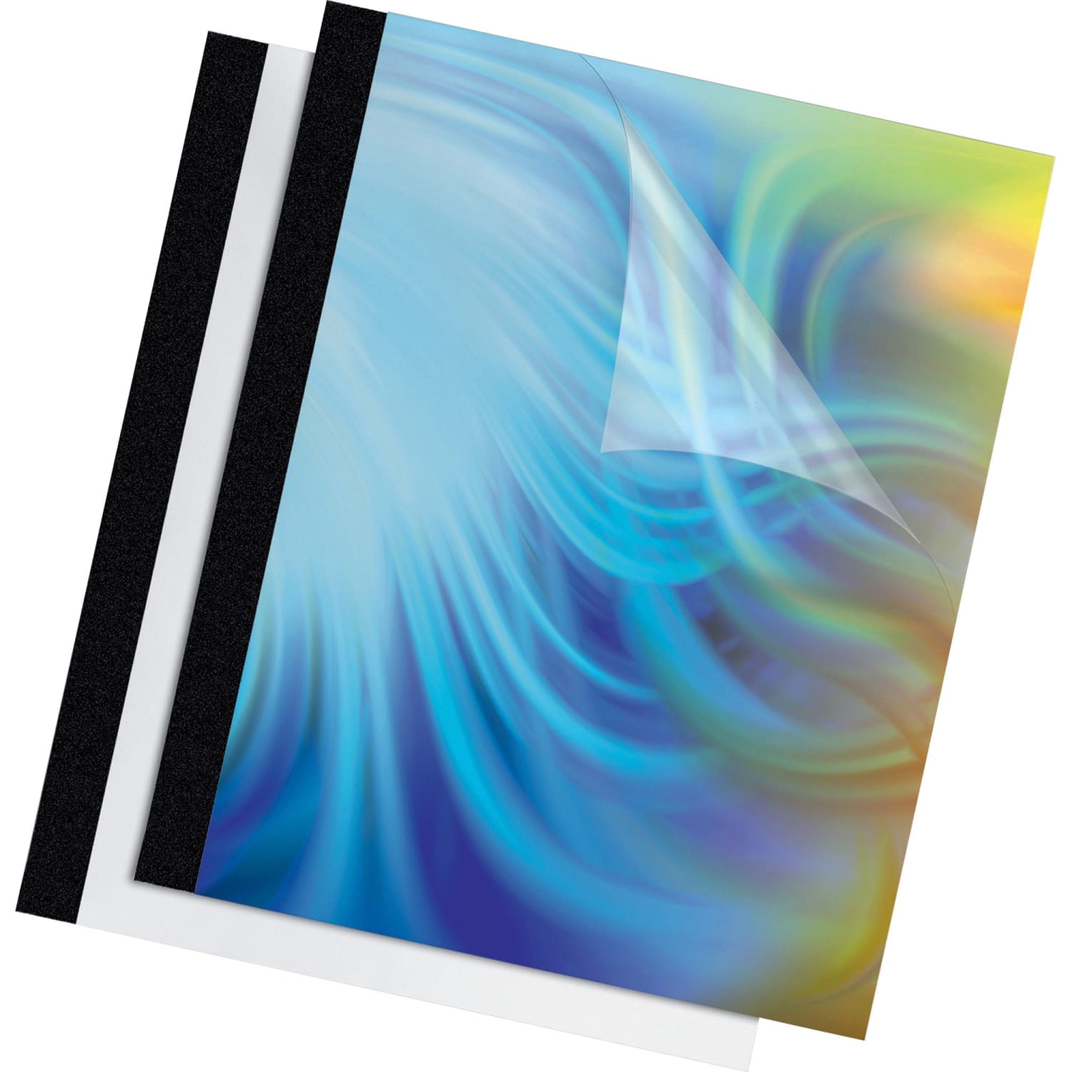 Fellowes Thermal Presentation Covers - 1in , 240 sheets, Black - 11inx8.5inx 1in Depth - 1in Maximum Capacity - 5257001 - Image 4