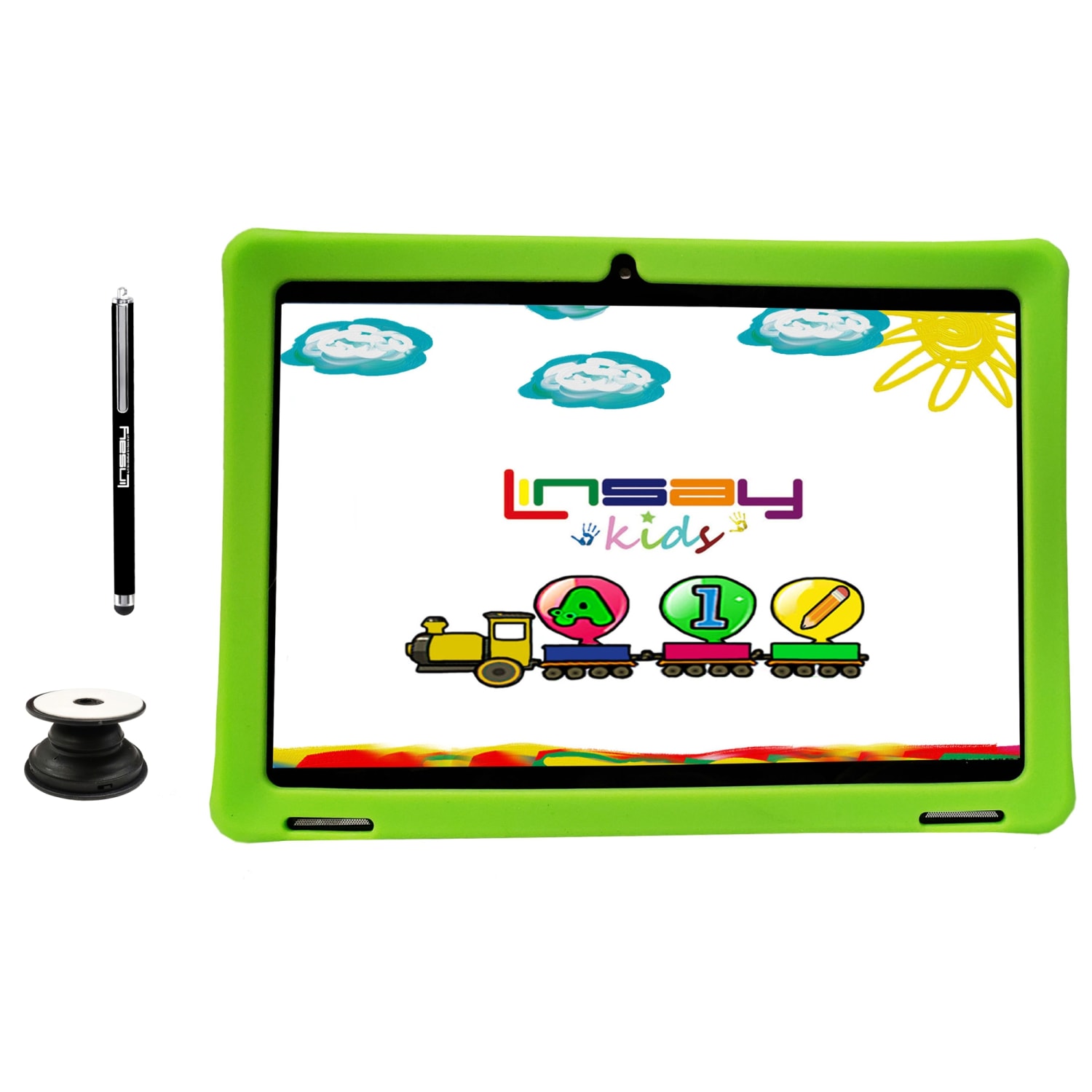 Linsay F10IPS Tablet, 10.1in Screen, 2GB Memory, 64GB Storage, Android 13, Kids Green LED - Image 4