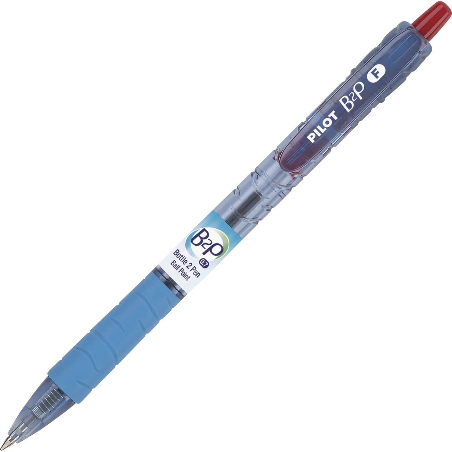 Pilot Bottle to Pen (B2P) Retractable Ballpoint Pens, Fine Point, 0.7 mm, Red Ink, Pack Of 12 Pens - Image 3