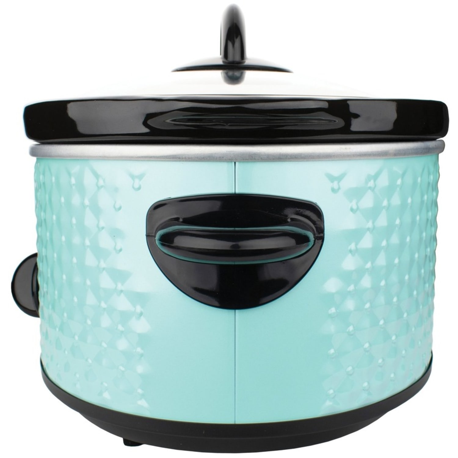 Brentwood SC-136BL 3.5-Quart Diamond Pattern Slow Cooker, Blue - 190 W3.50 quart - Cooking - Blue - Image 4