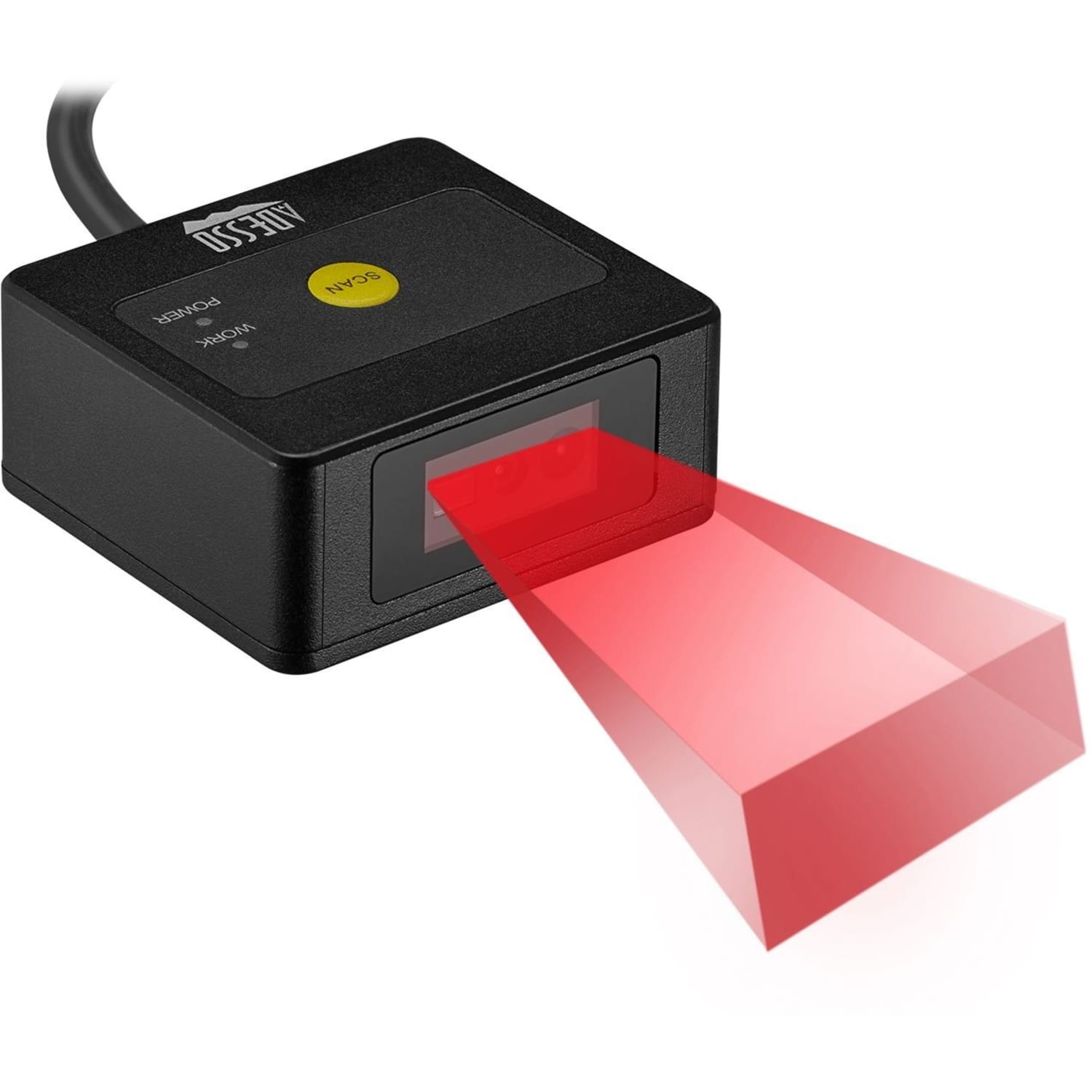 Adesso NuScan 4400T USB 2D Fixed Mounted Barcode Scanner - Cable Connectivity - 12in Scan Distance - 1D, 2D - NUSCAN4400T - Image 3