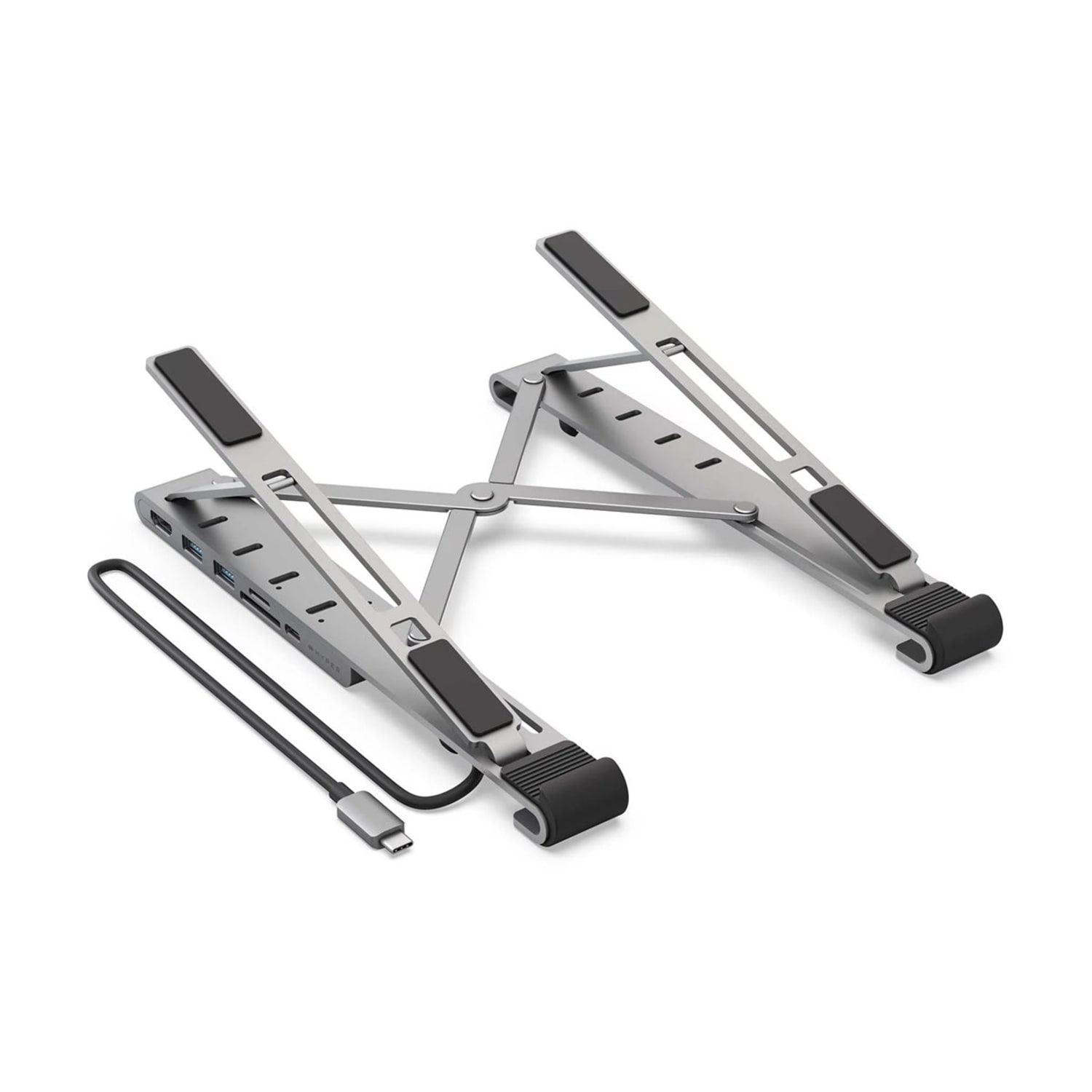 Hyper, USB C Hub Stand, 3/4inH x 2 3/8inW x 10 1/4inD, Silver, HD71HS - Image 3