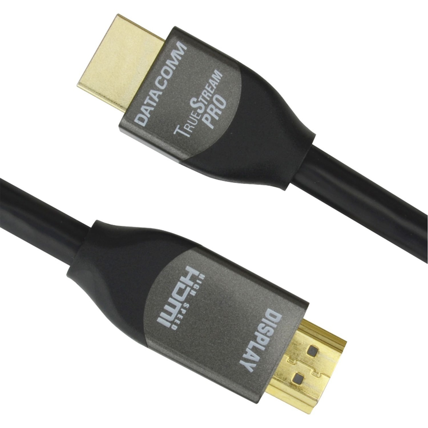 DataComm TrueStream Pro HDMI Audio/Video Cable - 12 ft HDMI A/V Cable for Audio/Video Device, Home Theater System - First End: 1 x HDMI Digital Audio/Video - Male - Second End: 1 x HDMI Digital Audio/Video - Male - 18 Gbit/s