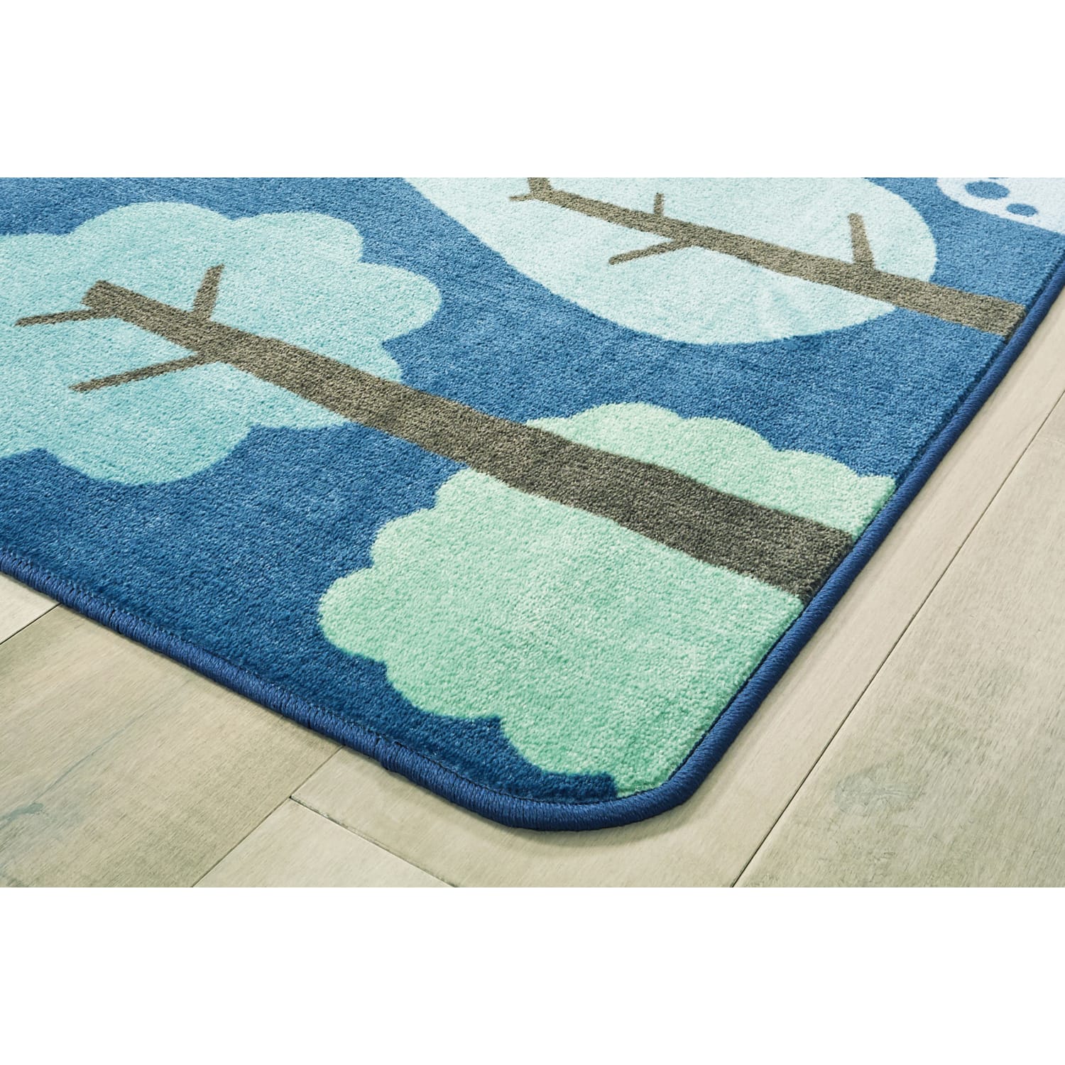 Carpets for Kids KIDSoft Tranquil Trees Decorative Rug, 4" x 6ft, Blue - Image 3