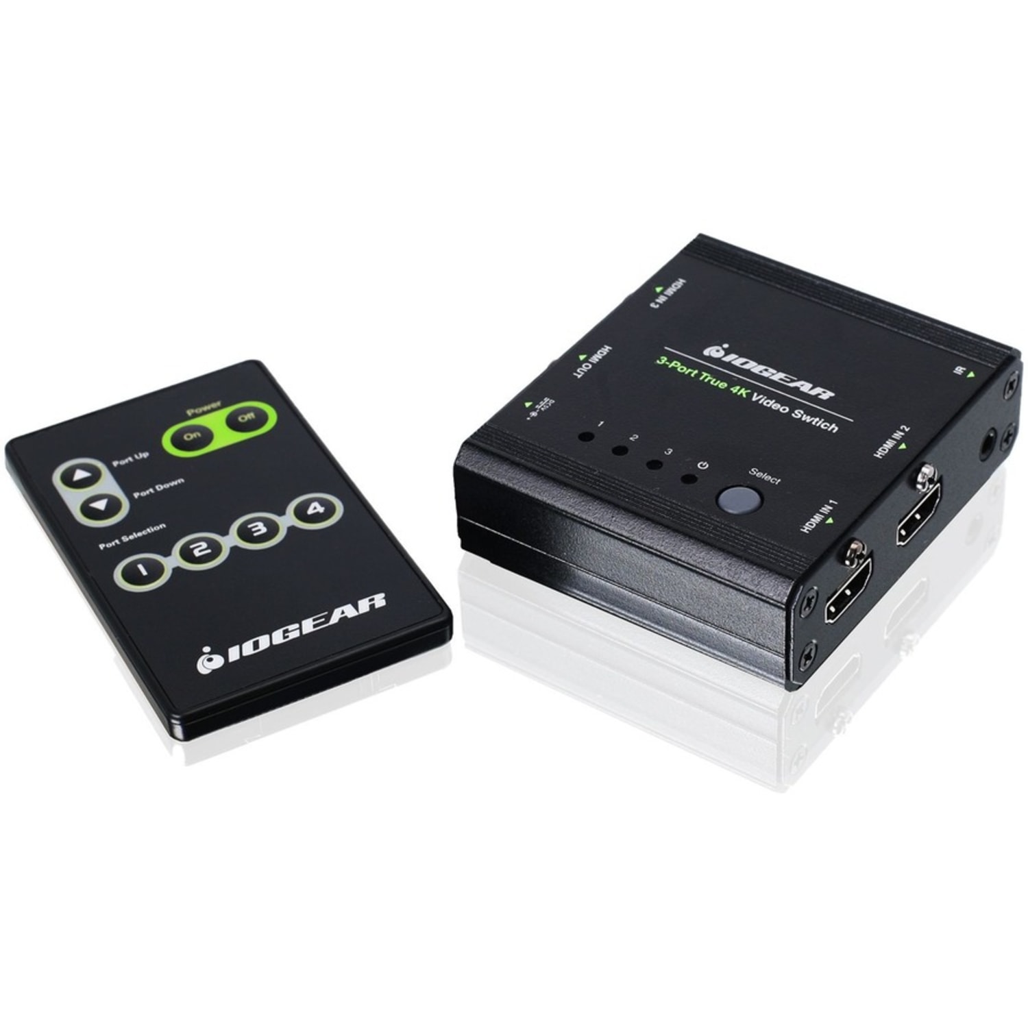 IOGEAR 3-Port True 4K Switch with HDMI Connection - 4096 x 2160 - 4K - 2 x 1 - Display - 1 x HDMI Out - Image 3