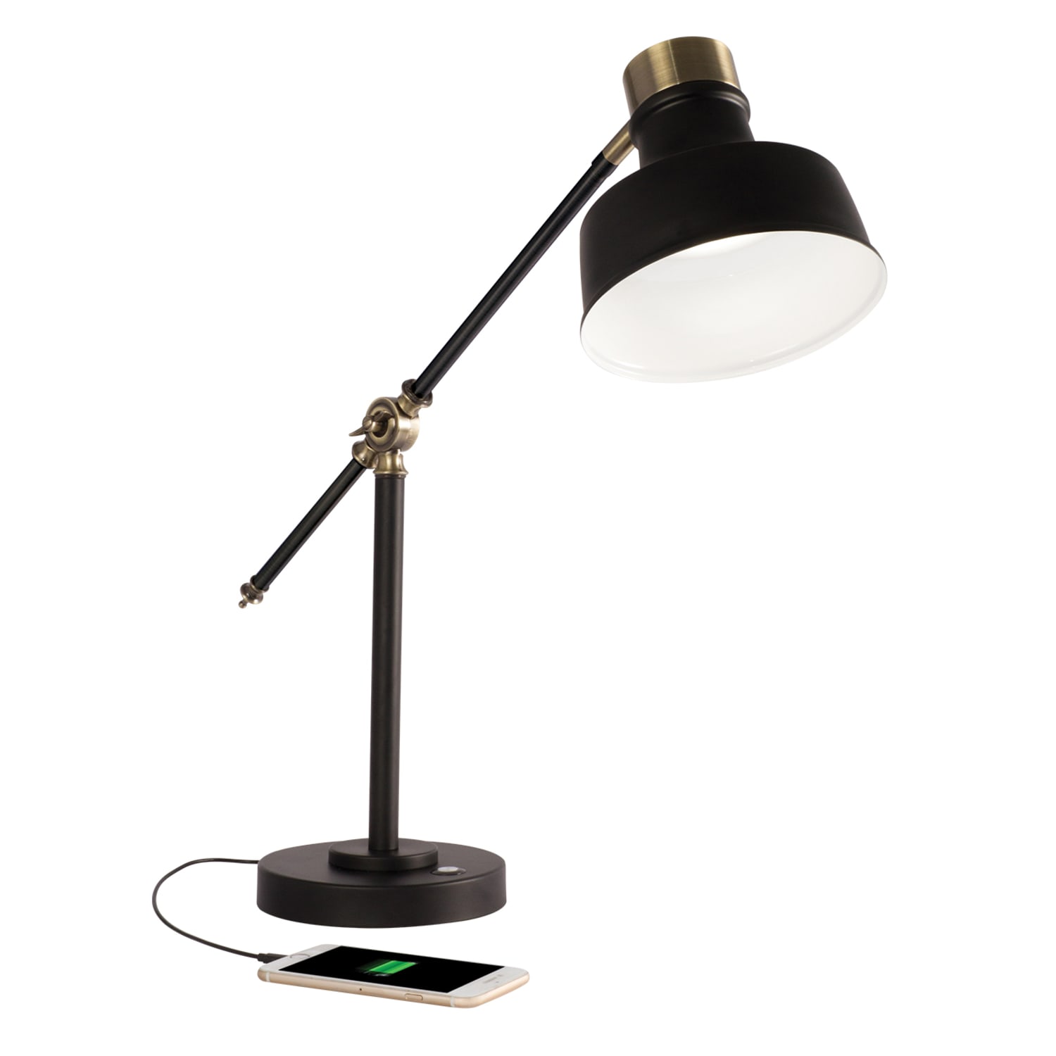 OttLite Balance LED Desk Lamp, 18inH, Black - Image 3